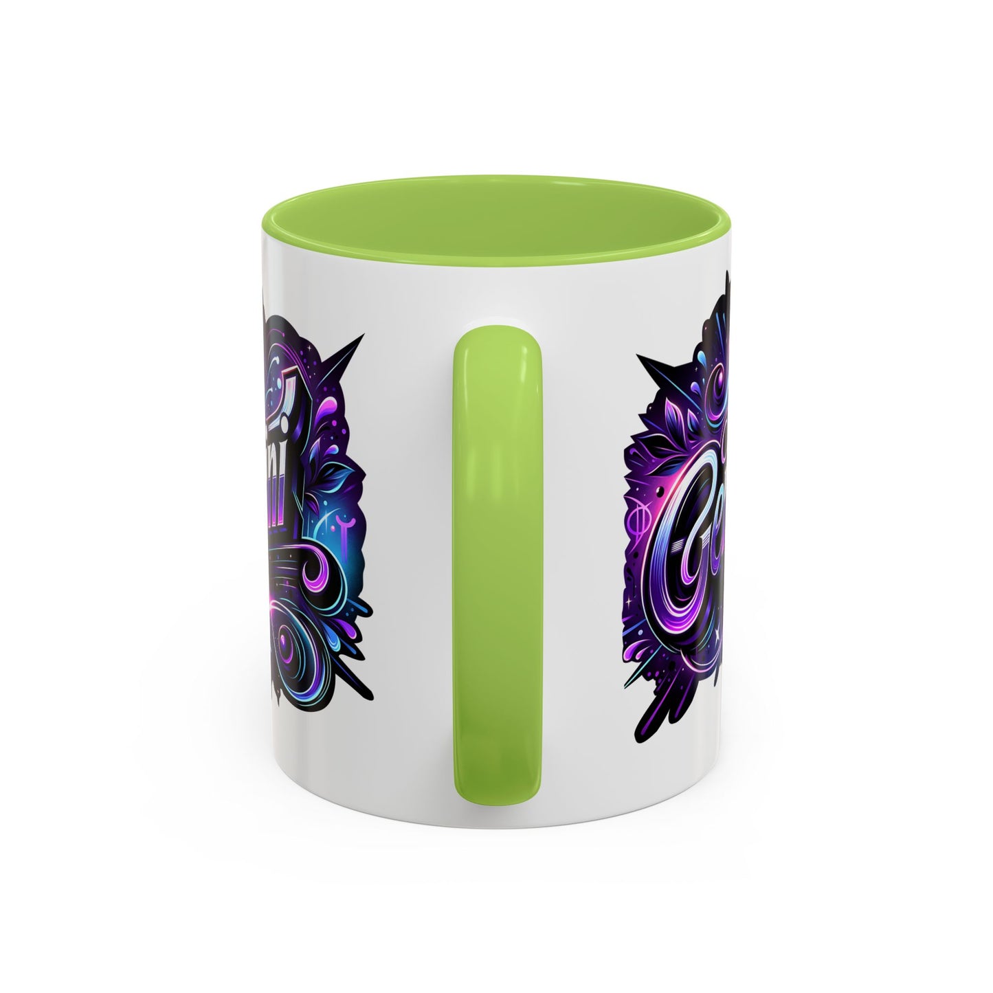 Gemini Accent Coffee Mug - Colorful Astrology Mug, Horoscope Gift, Zodiac Lover's Mug, Unique Coffee Cup, Personalised Birthday Gift