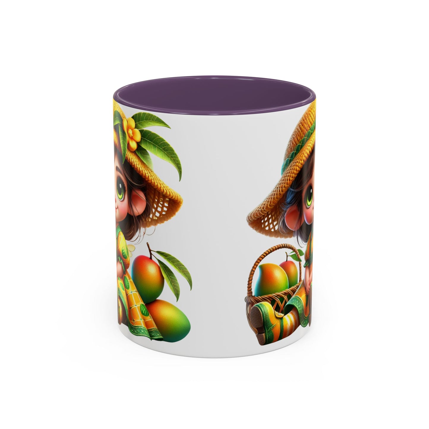 Whimsical Fruit-Themed Accent Coffee Mug - 11 & 15oz