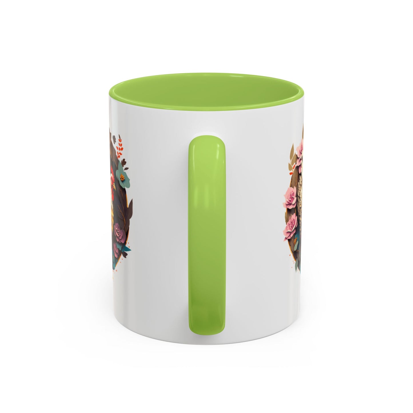 Charming Floral Chicken Coffee Mug - Perfect for Farmhouse Decor, Gift for Chicken Lovers, Tea, Hot Drinks, Home & Kitchen