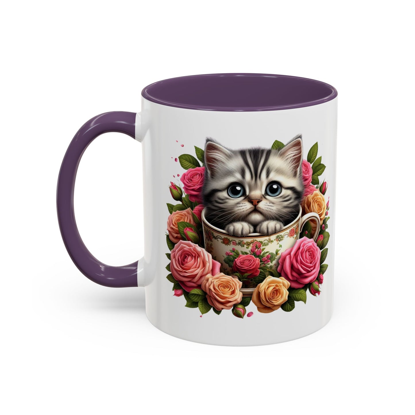 Whimsical Cat Coffee Mug with Floral Accents, Cute Cat Mug, Pet Lover Gift, Tea Cup, Perfect for Cat Lovers, Floral Coffee Cup, [...]