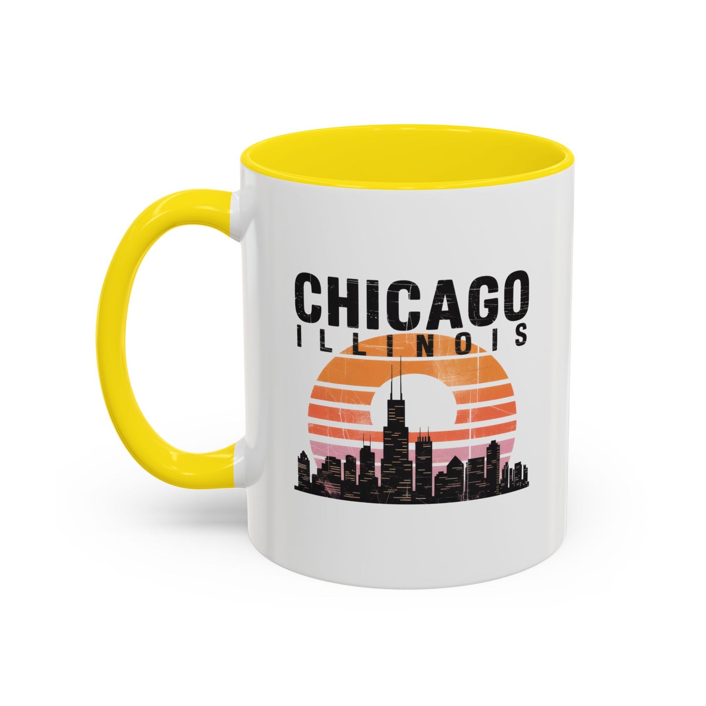 Chicago Skyline Accent Coffee Mug | Perfect Gift for Coffee Lovers, City Souvenir, Home Décor, Travel Memento, Chicago Enthusiasts