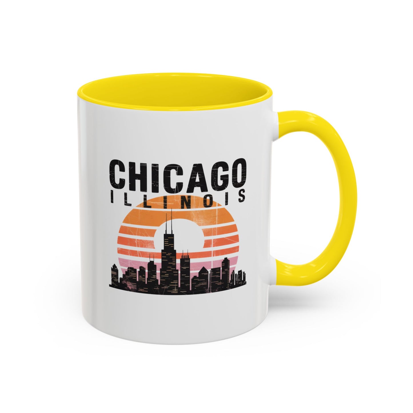 Chicago Skyline Accent Coffee Mug | Perfect Gift for Coffee Lovers, City Souvenir, Home Décor, Travel Memento, Chicago Enthusiasts
