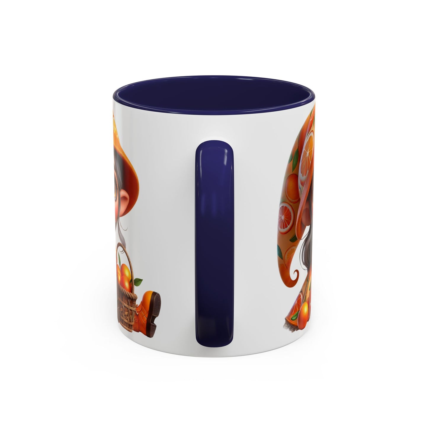 Cute Orange Harvest Coffee Mug - Charming 11 & 15oz Mug for Gardeners and Citrus Lovers