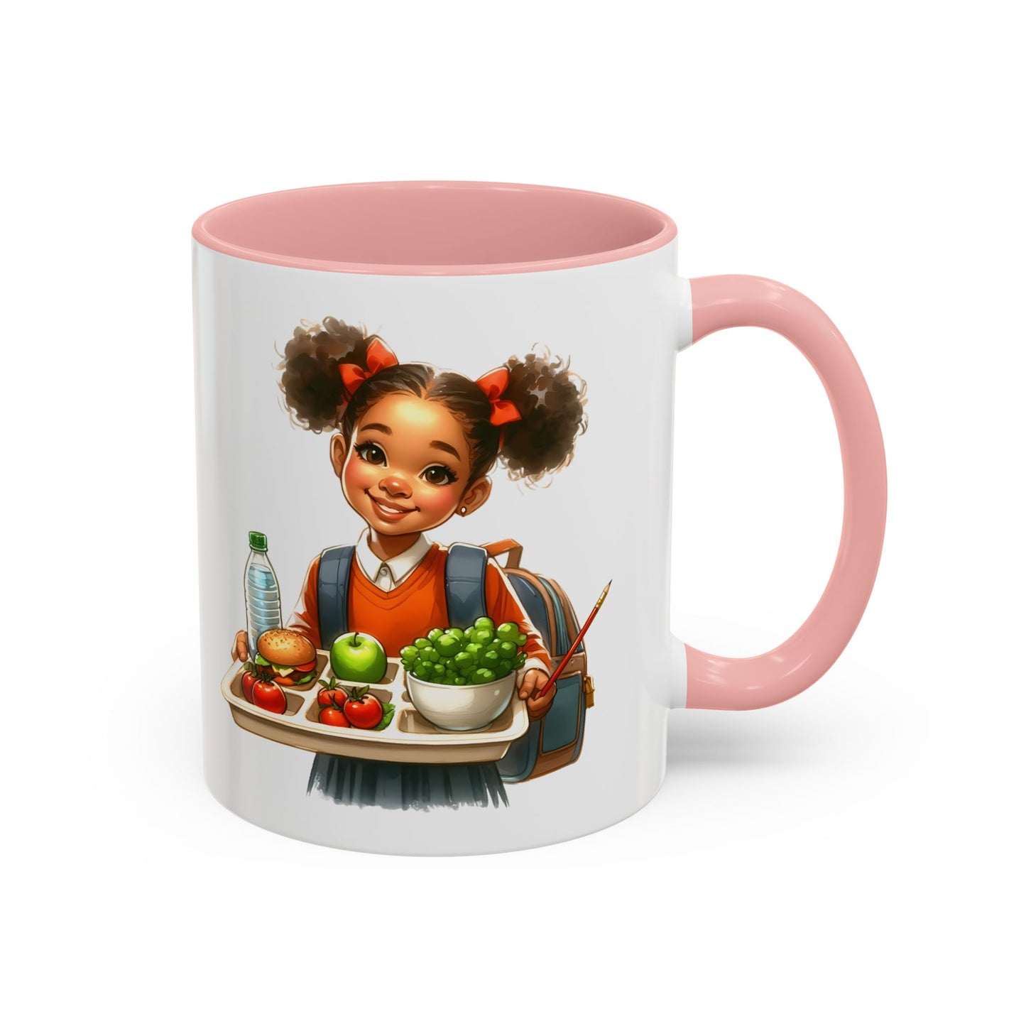 Happy Kids Accent Coffee Mug - Fun Drinkware for Home, School, Nursery, Gifts, Birthday, Holidays, Cute Design