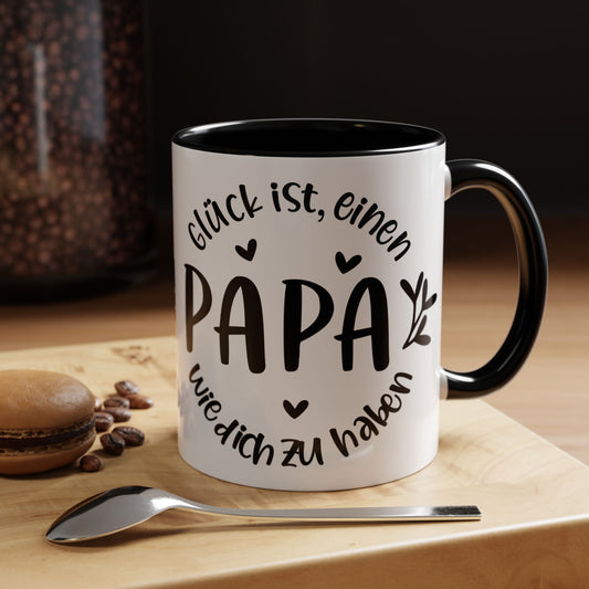 Father's Day Accent Coffee Mug - Perfect Gift for Dad, Funny Coffee Cup, Customizable Mug, Gifts for Papa, Unique Kitchenware