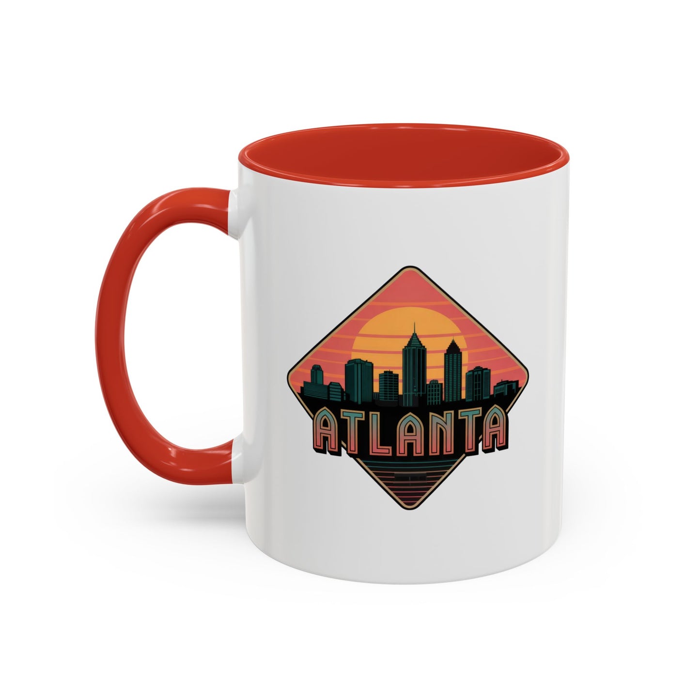 Atlanta Skyline Accent Coffee Mug, Unique Gift for Coffee Lovers, Home Decor, Travel Souvenir, Urban Style Mug