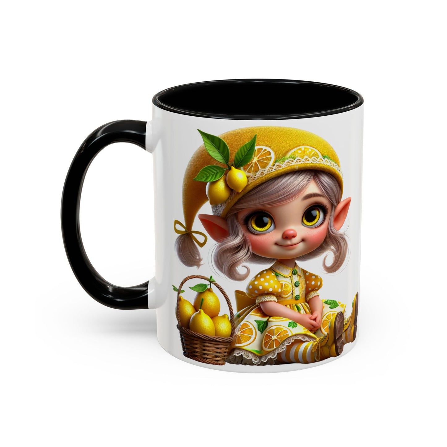 Whimsical Lemon Elf Coffee Mug - Perfect Gift for Spring & Summer