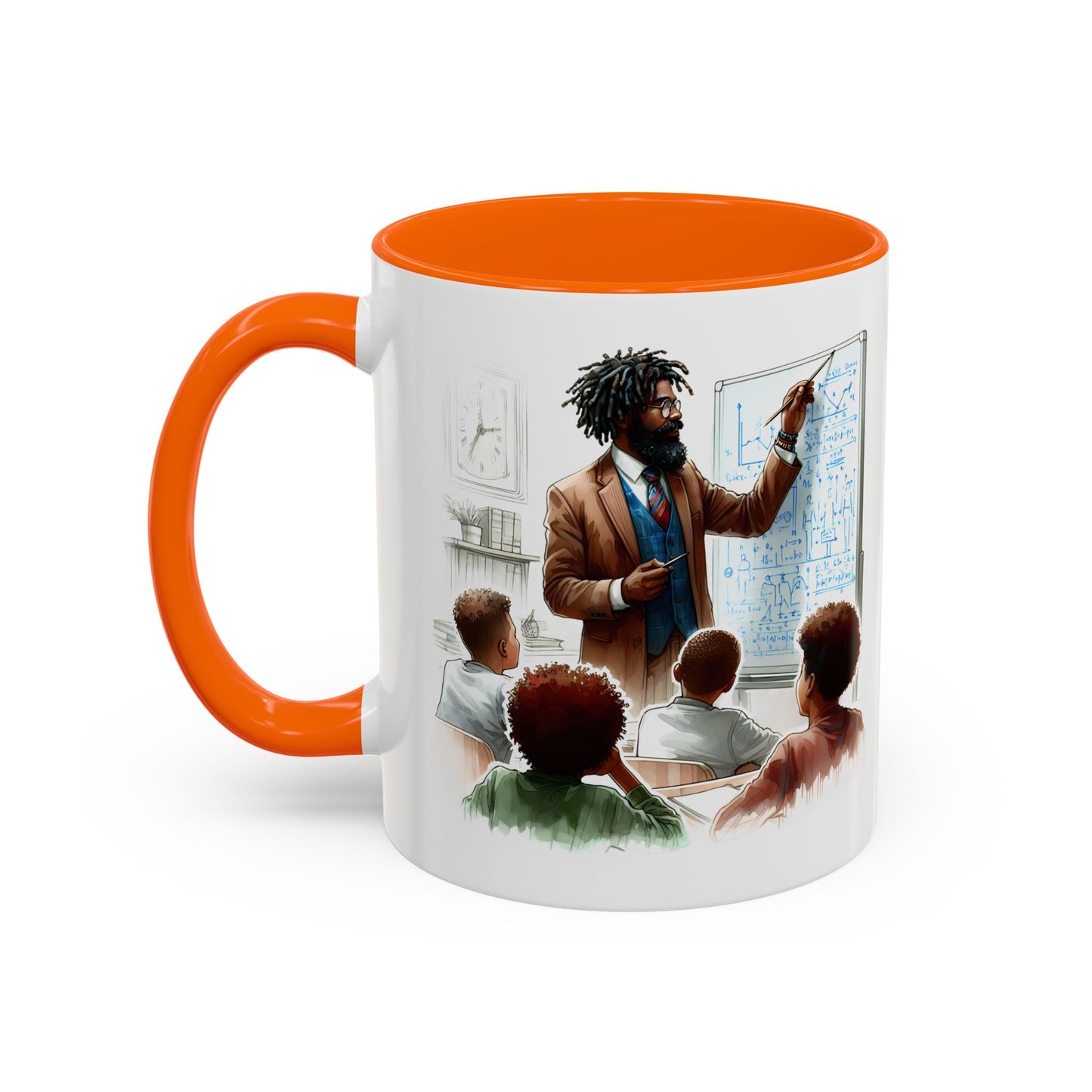 Inspirational Teacher Coffee Mug, Motivational Gift, Black Accent, Education Decor, Classroom Humor, Stylish Drinkware