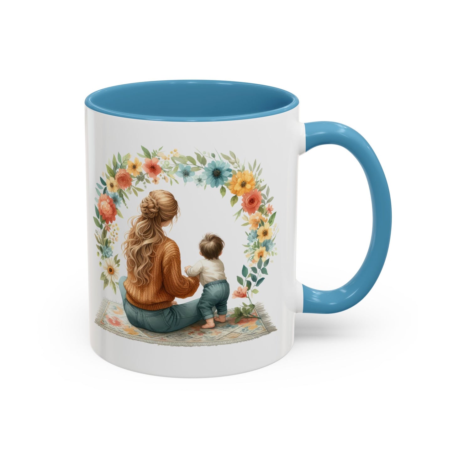 Warm Floral Family Coffee Mug - Perfect Gift for Moms, Home Decor, Cozy Vibes, Mother's Day, Tea Lovers, Baby Showers