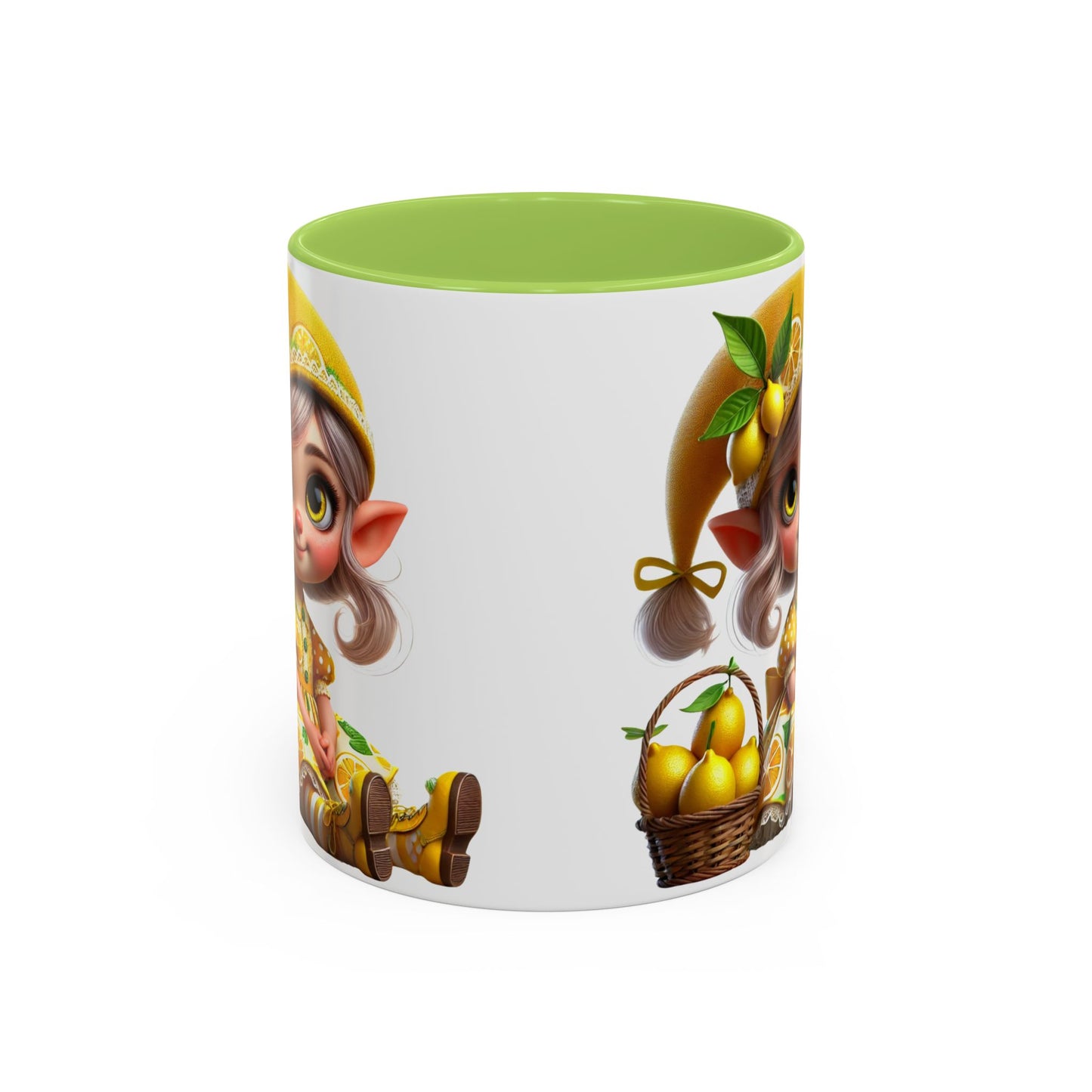 Whimsical Lemon Elf Coffee Mug - Perfect Gift for Spring & Summer