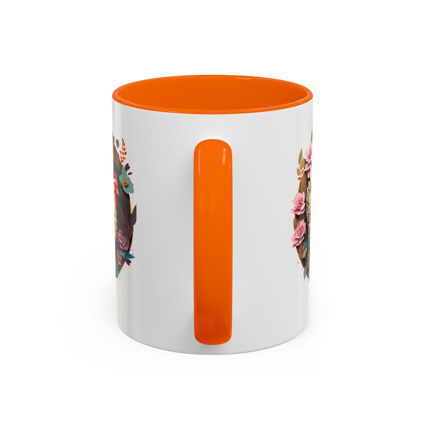 Charming Floral Chicken Coffee Mug - Perfect for Farmhouse Decor, Gift for Chicken Lovers, Tea, Hot Drinks, Home & Kitchen