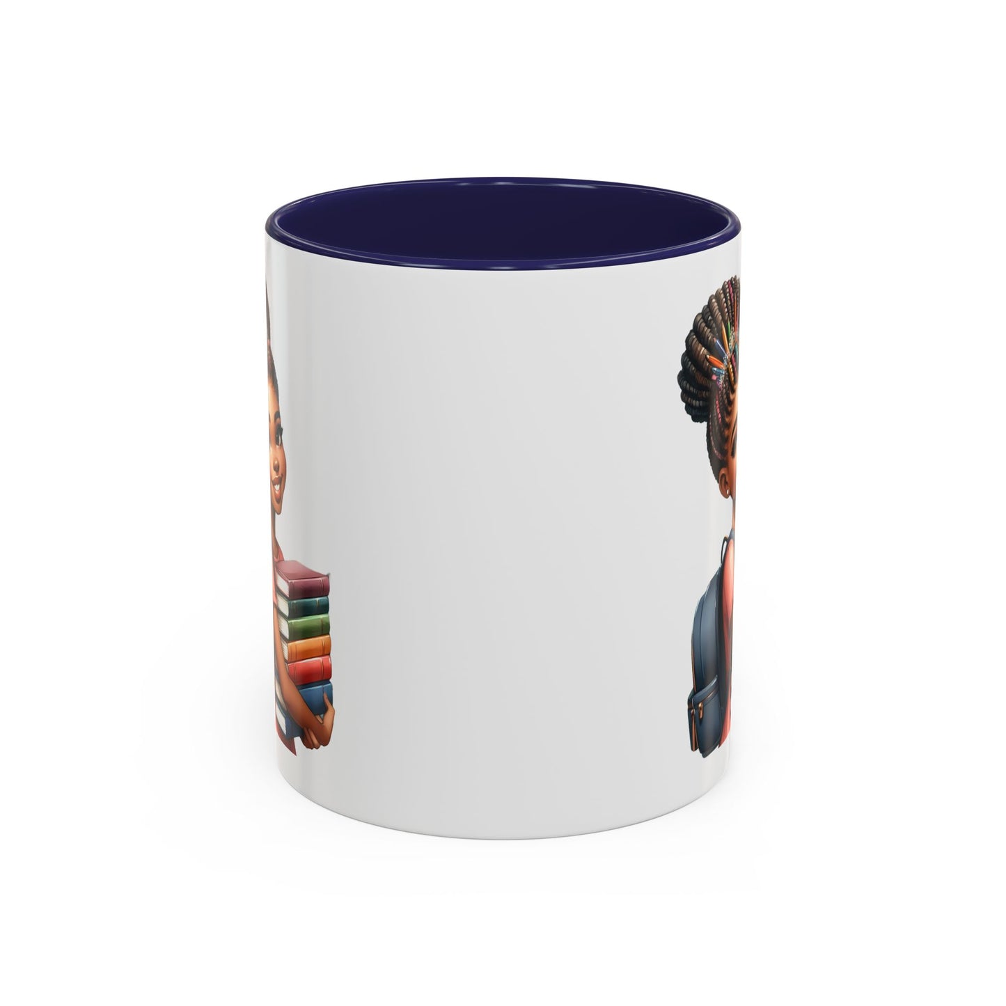 Accent Coffee Mug with Empowering Design, Student Gift, Books Lover Mug, Motivational Cup, School Supplies