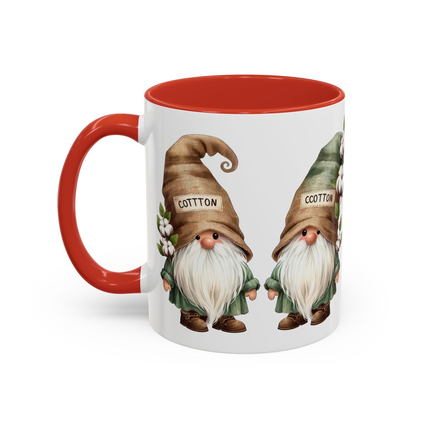 Gnome-Themed Accent Coffee Mug with Floral Design, Perfect for Gifting, Home Decor, Cozy Mornings, Tea Lovers, Housewarming