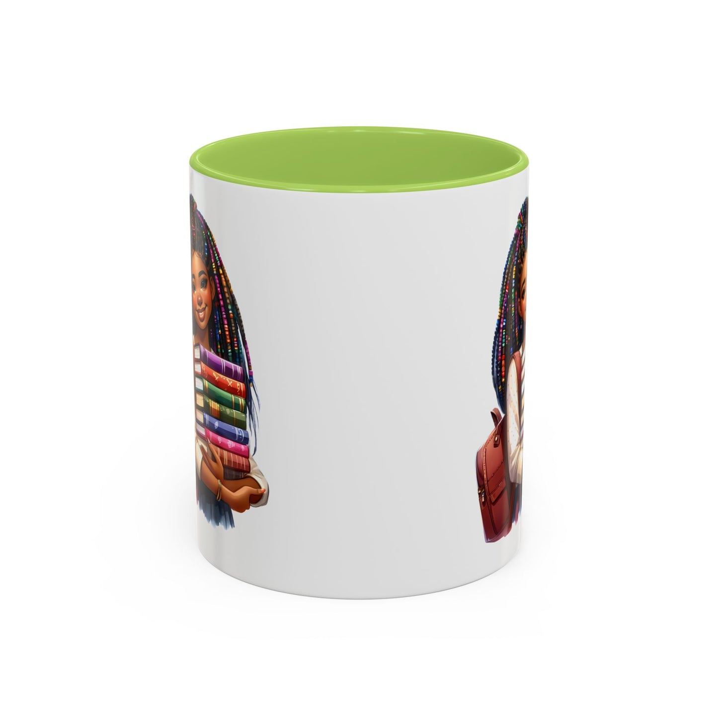 Empowering Accent Coffee Mug - Motivational Gift for Students, Back to School, Afrocentric Mug, Inspirational Drinkware, Colorful Coffee Cup
