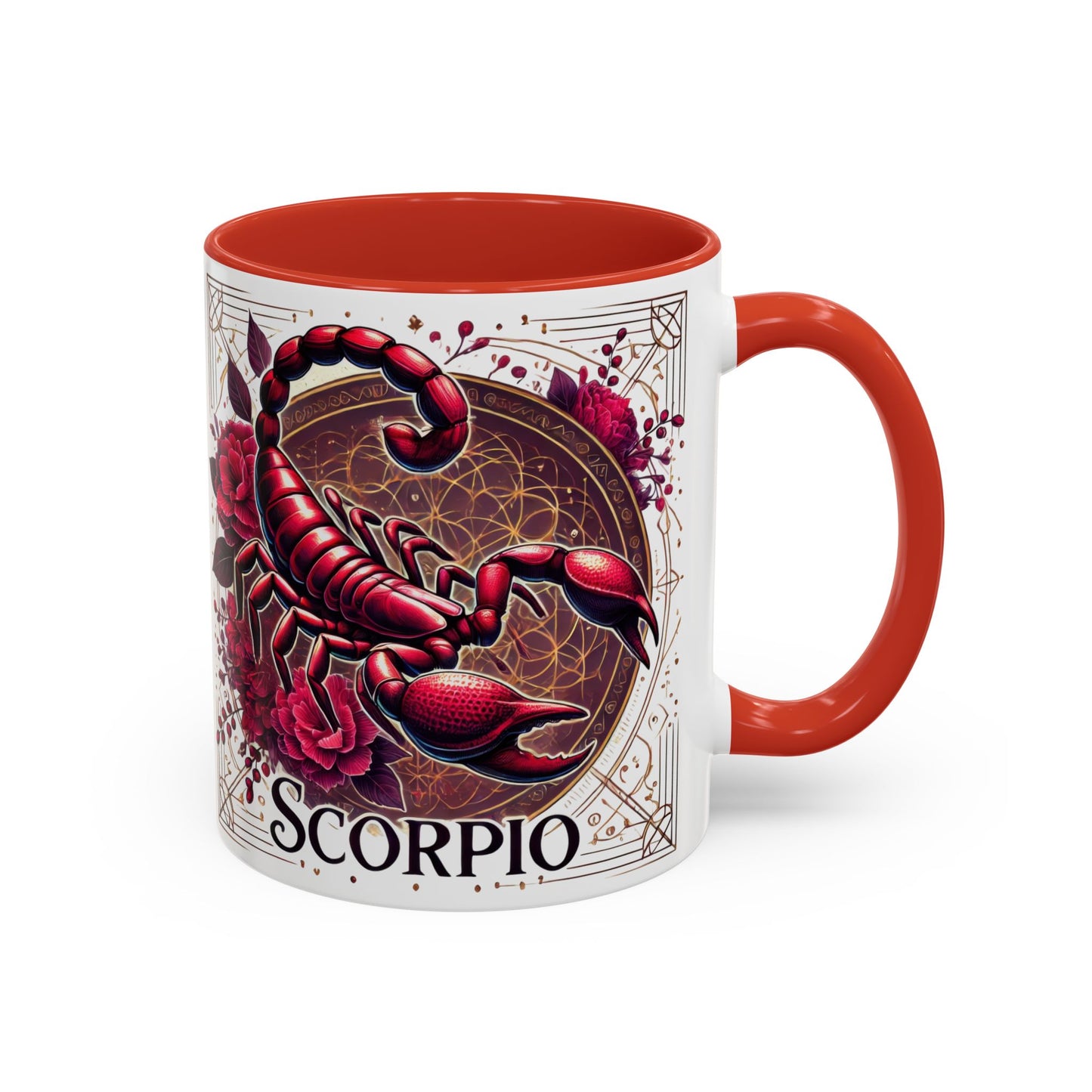 Scorpio Zodiac Accent Coffee Mug - Astrology Gift for Scorpios