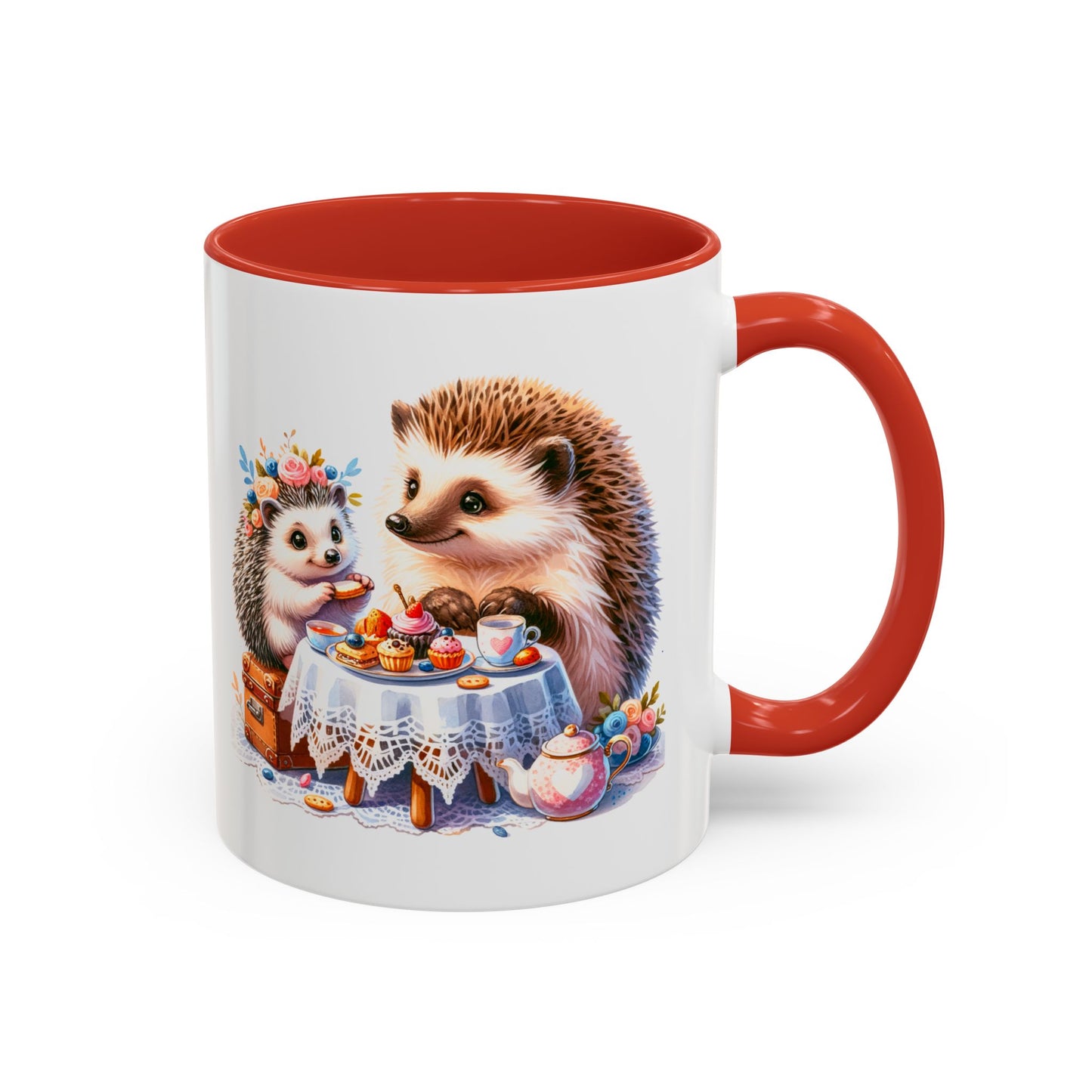 Adorable Hedgehog Accent Coffee Mug - Cute Animal Lover Gift, Nature Coffee Cup, Home & Kitchen Decor, Perfect for Friends & Family