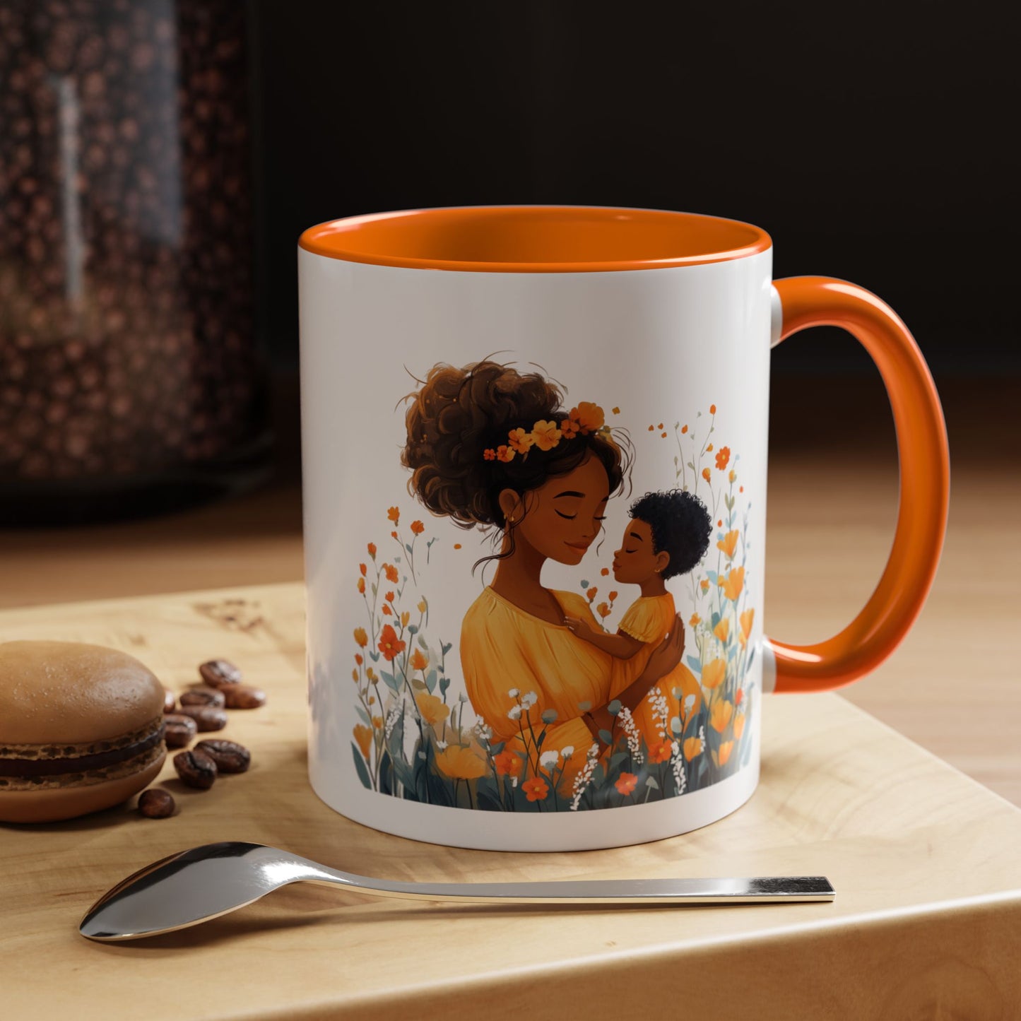 Blooming Love Mug: Floral Mom & Child Design, Perfect for Mothers Day, Family Gifts, Cozy Mornings, Tea Lovers, Coffee Time
