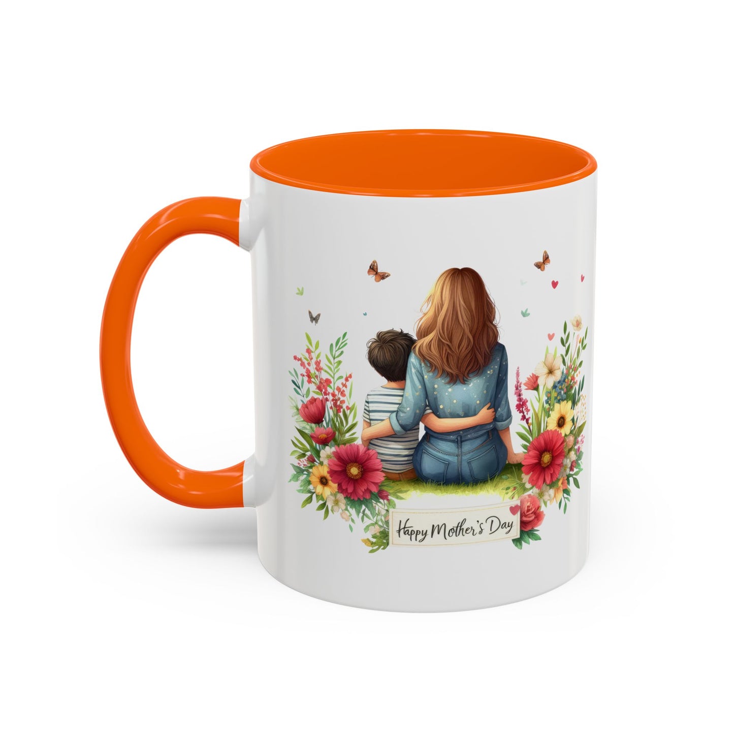 Floral Mother’s Day Coffee Mug, Gift for Moms, Tea Cup for Garden Lovers, Cute Mug for Mother's Day, Inspirational Beverage Mug