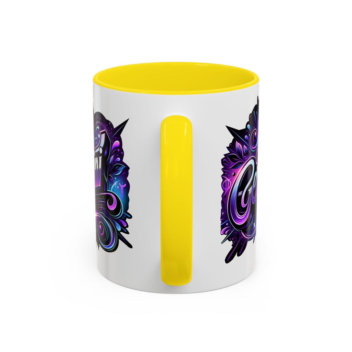 Gemini Accent Coffee Mug - Colorful Astrology Mug, Horoscope Gift, Zodiac Lover's Mug, Unique Coffee Cup, Personalised Birthday Gift