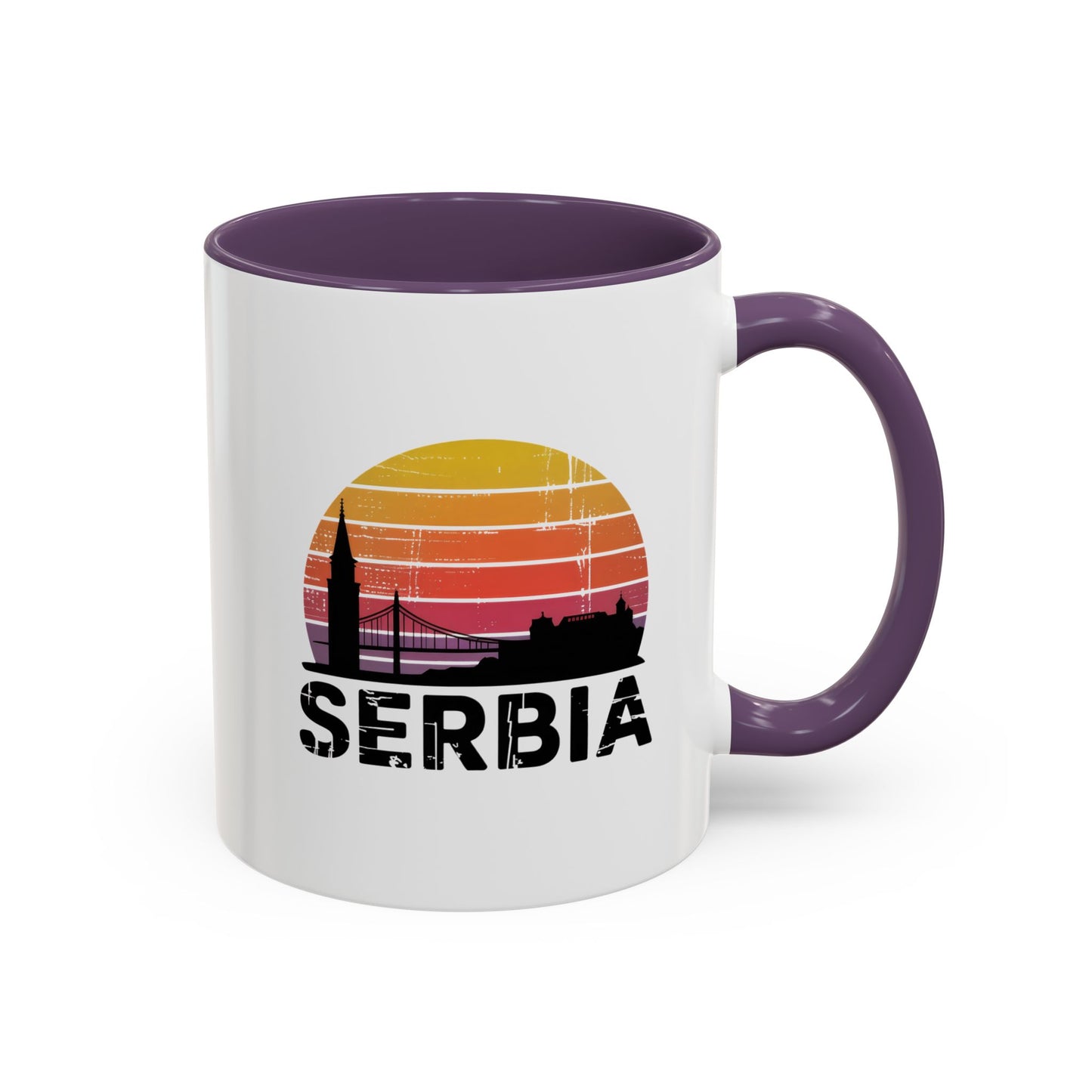 Serbia Sunset Accent Coffee Mug - Perfect for Travel Lovers, Gift for Friends or Family, Great for Home/Office Decor, Unique Souvenir