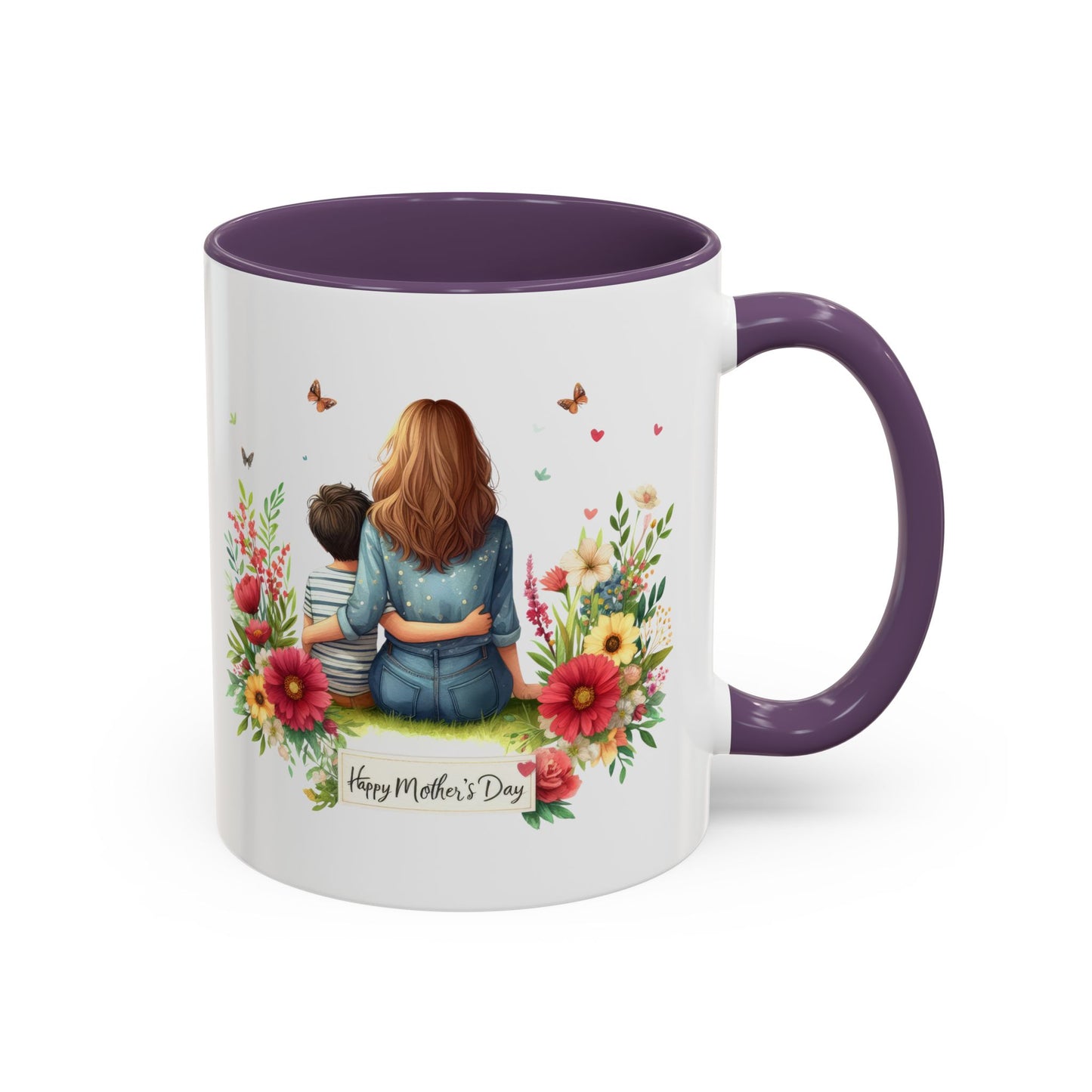 Floral Mother’s Day Coffee Mug, Gift for Moms, Tea Cup for Garden Lovers, Cute Mug for Mother's Day, Inspirational Beverage Mug