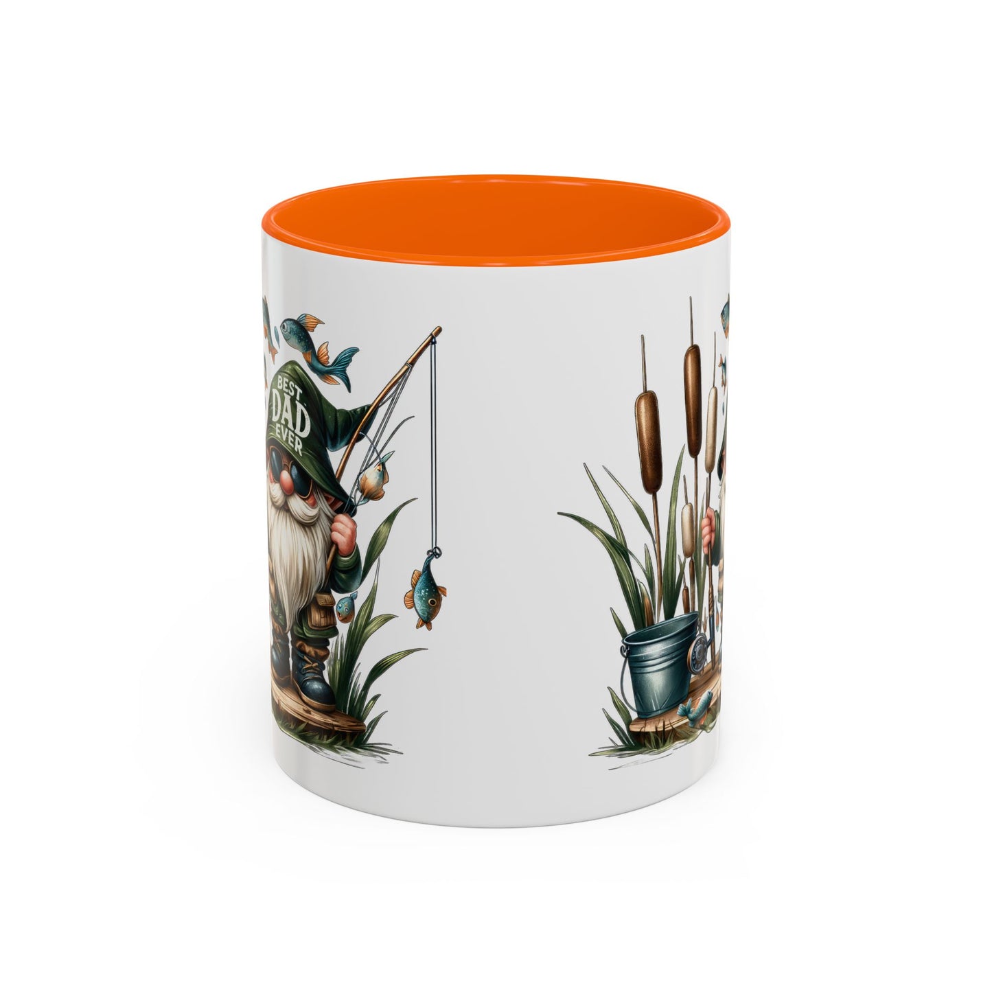 Fishing Gnome Coffee Mug, Best Dad Ever, Father's Day Gift, Dad's Mug, Gnome Decor, Outdoor Lover's Cup