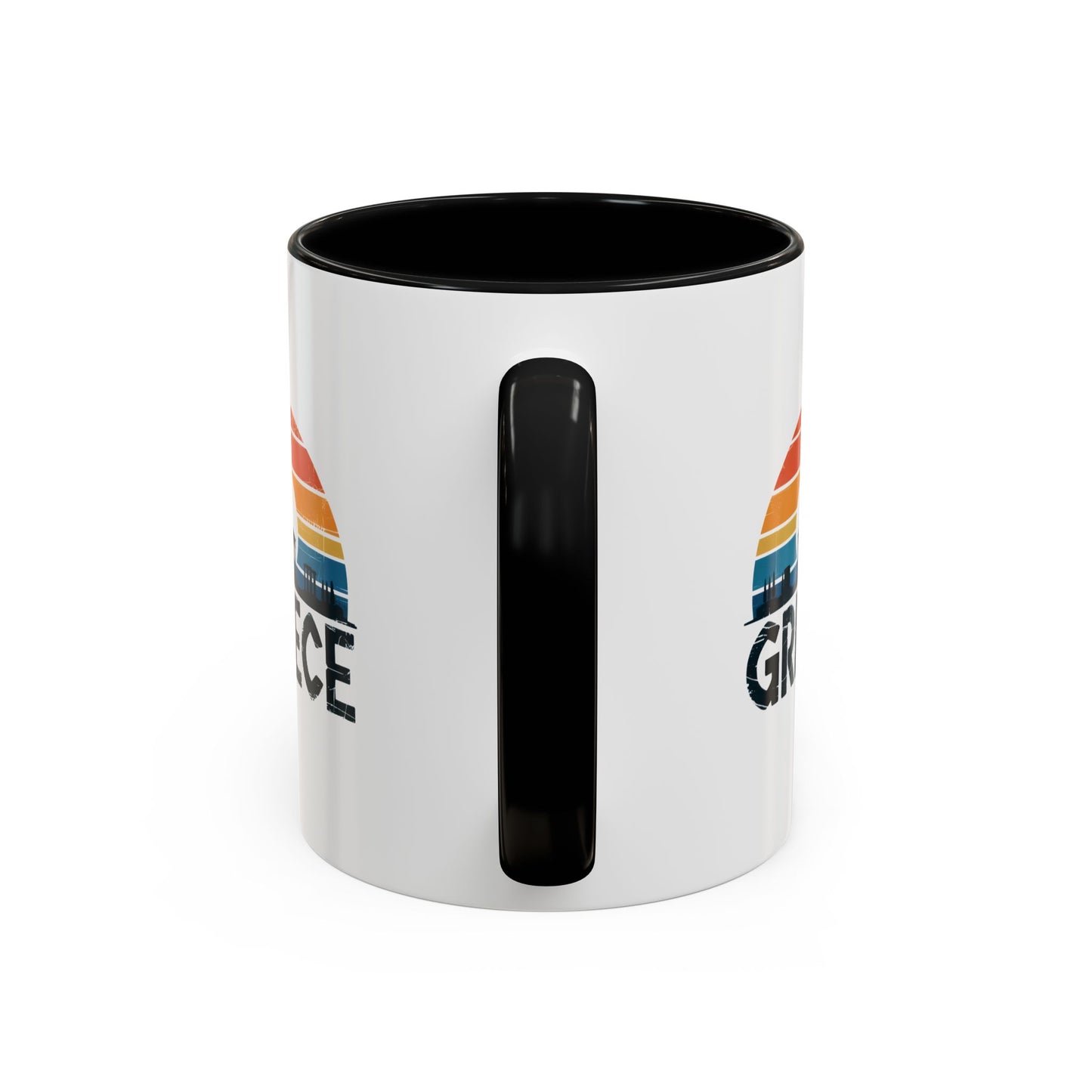Greece Sunset Accent Coffee Mug - Perfect for Travel Lovers, Gifts for Her, Cozy Mornings, Summer Vibes, Greek Decor