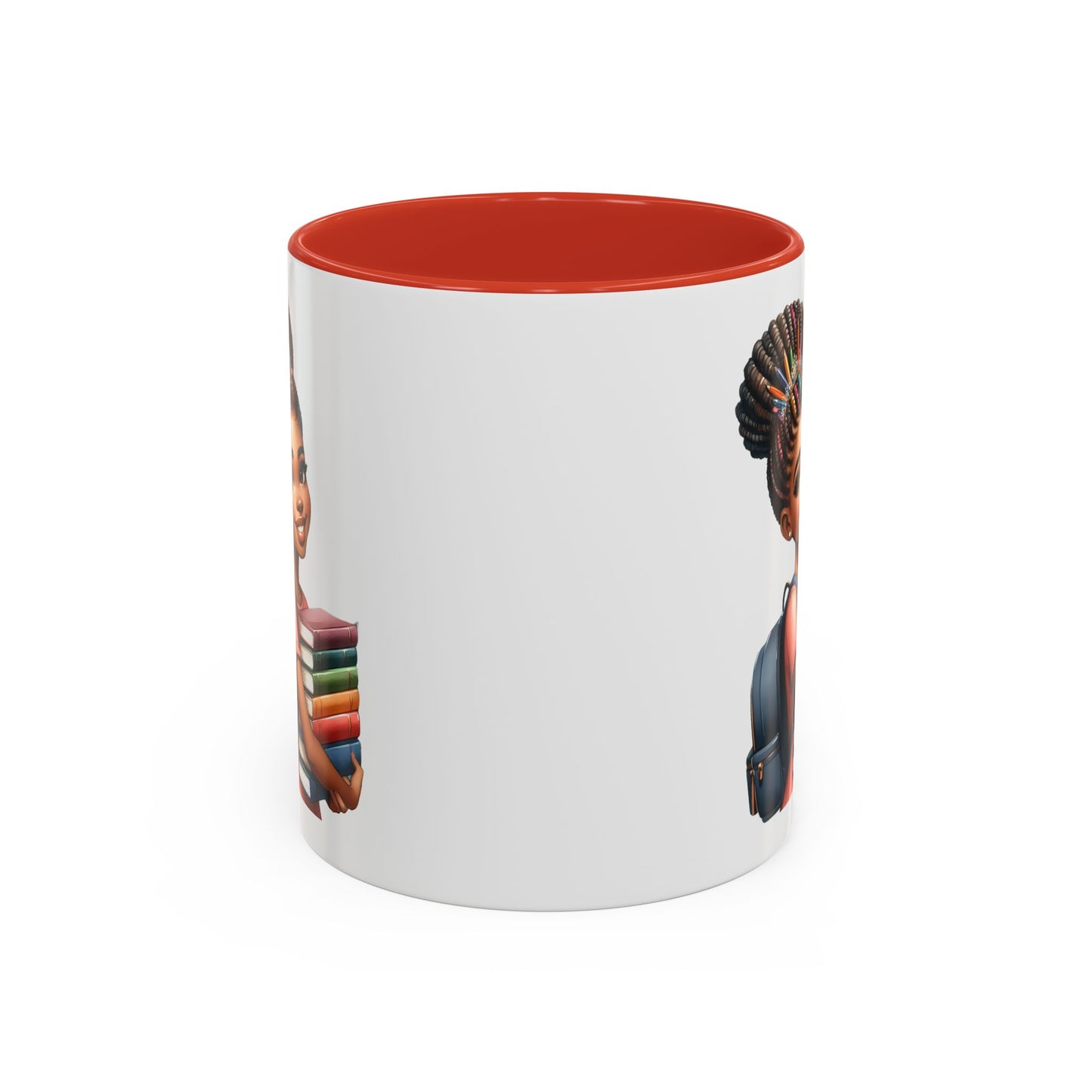 Accent Coffee Mug with Empowering Design, Student Gift, Books Lover Mug, Motivational Cup, School Supplies