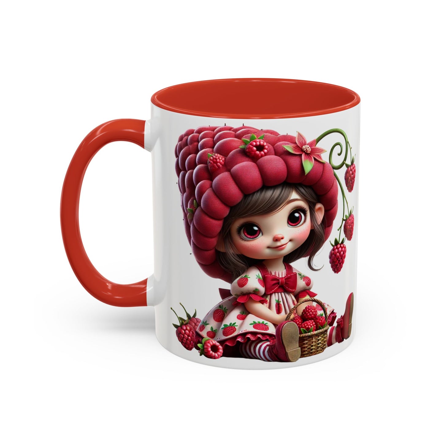 Whimsical Berry Girl Coffee Mug - Perfect for Berry Lovers!