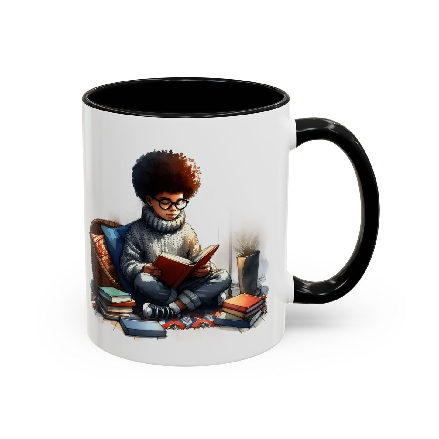 Cozy Reading Mug: Perfect Gift for Book Lovers, Cute Coffee Cup, Unique Home Decor, Ideal for Cozy Mornings, Fun Birthday Present