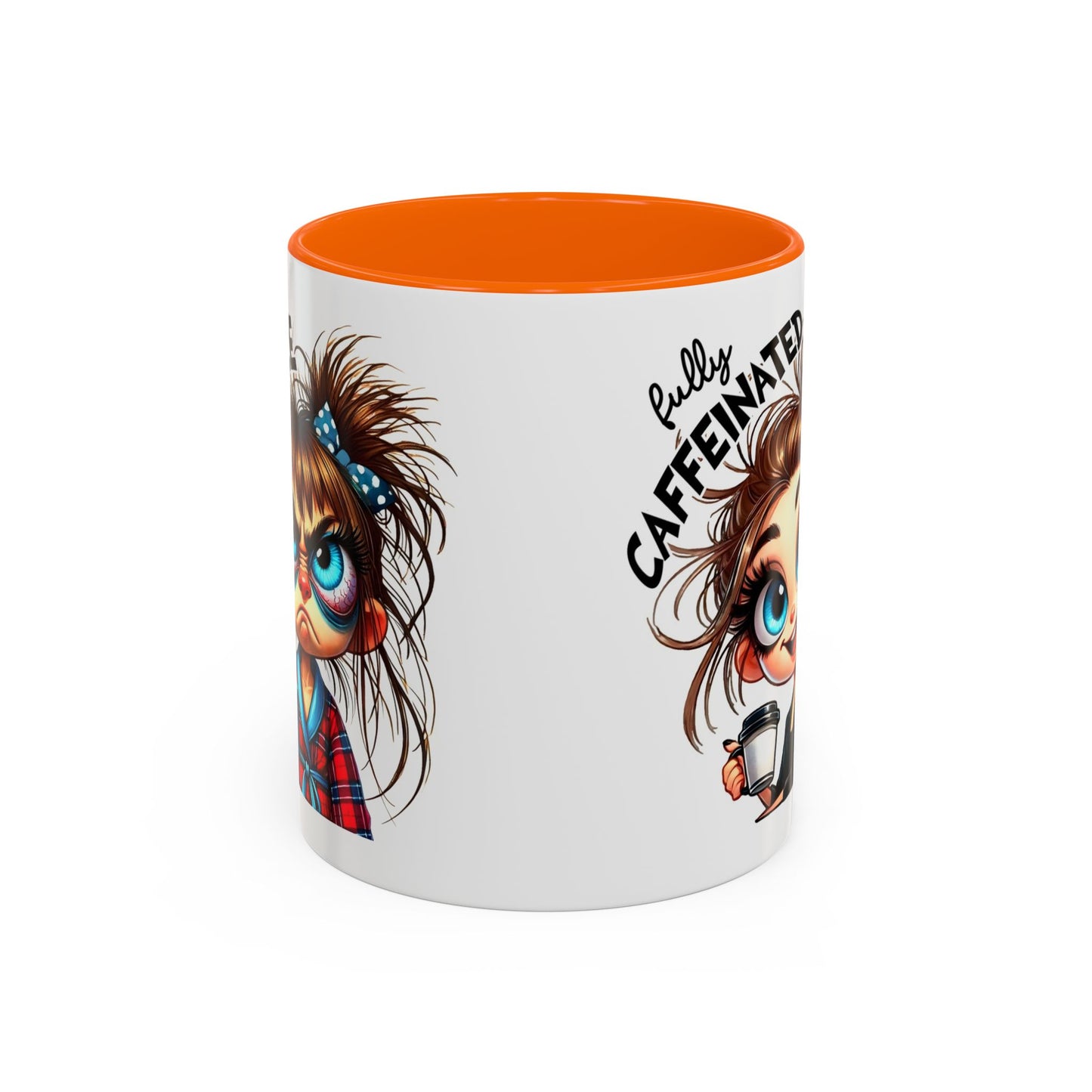 Cute Caffeinated Coffee Mug, Fun Gift for Coffee Lovers, Cute Mug for Home Office, Perfect for Birthdays, Holidays, Relaxation