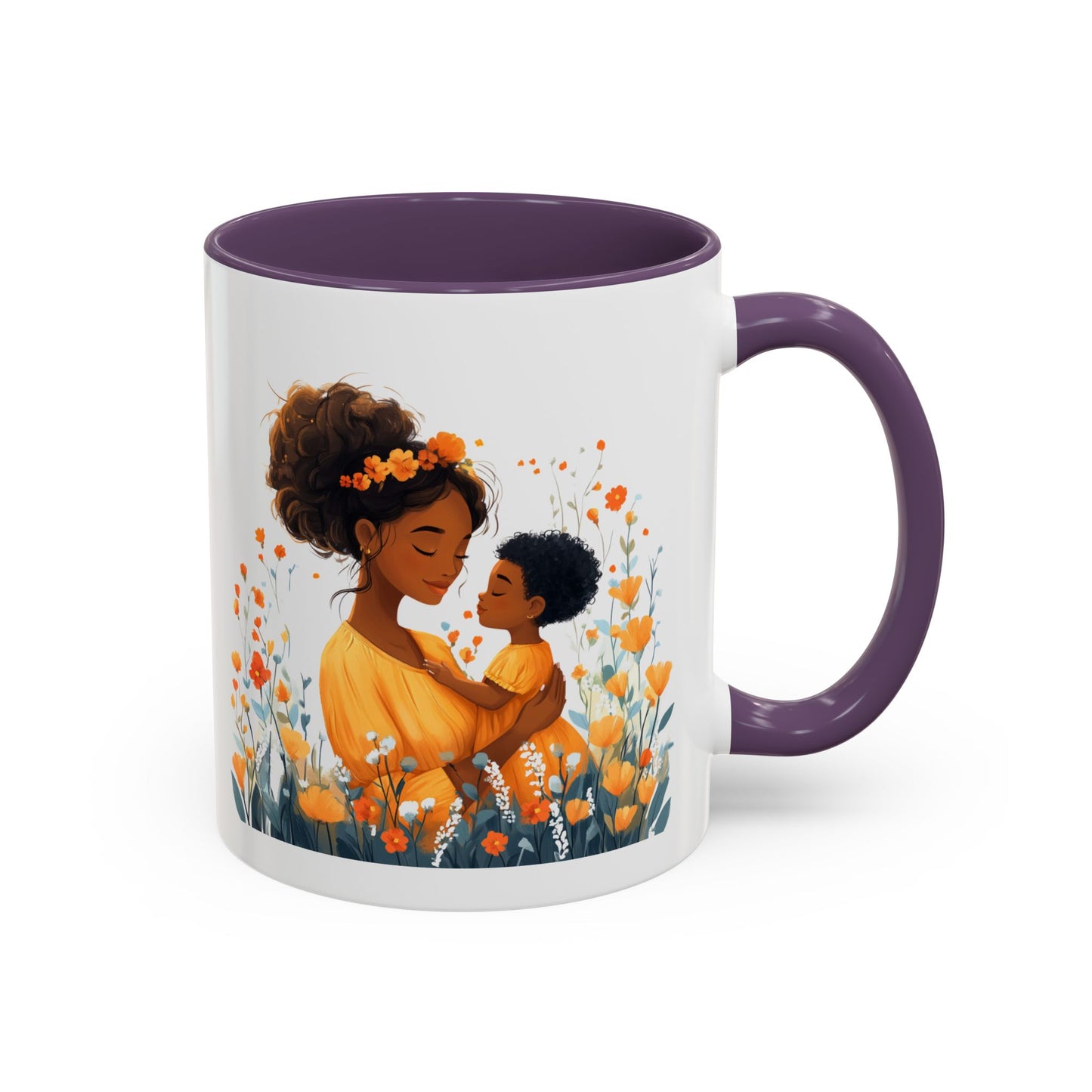 Blooming Love Mug: Floral Mom & Child Design, Perfect for Mothers Day, Family Gifts, Cozy Mornings, Tea Lovers, Coffee Time