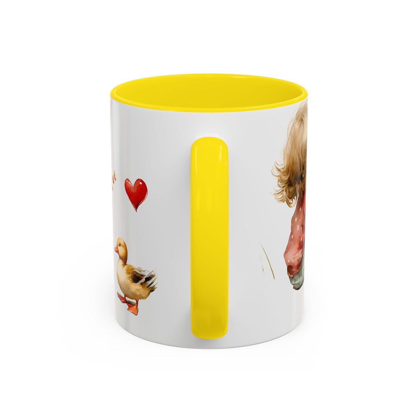 Adorable Duck-Themed Coffee Mug for Kids, Cute Child & Duck Design, Perfect Gift for Birthdays, Baby Showers, Animal Lovers, Kitchen Decor