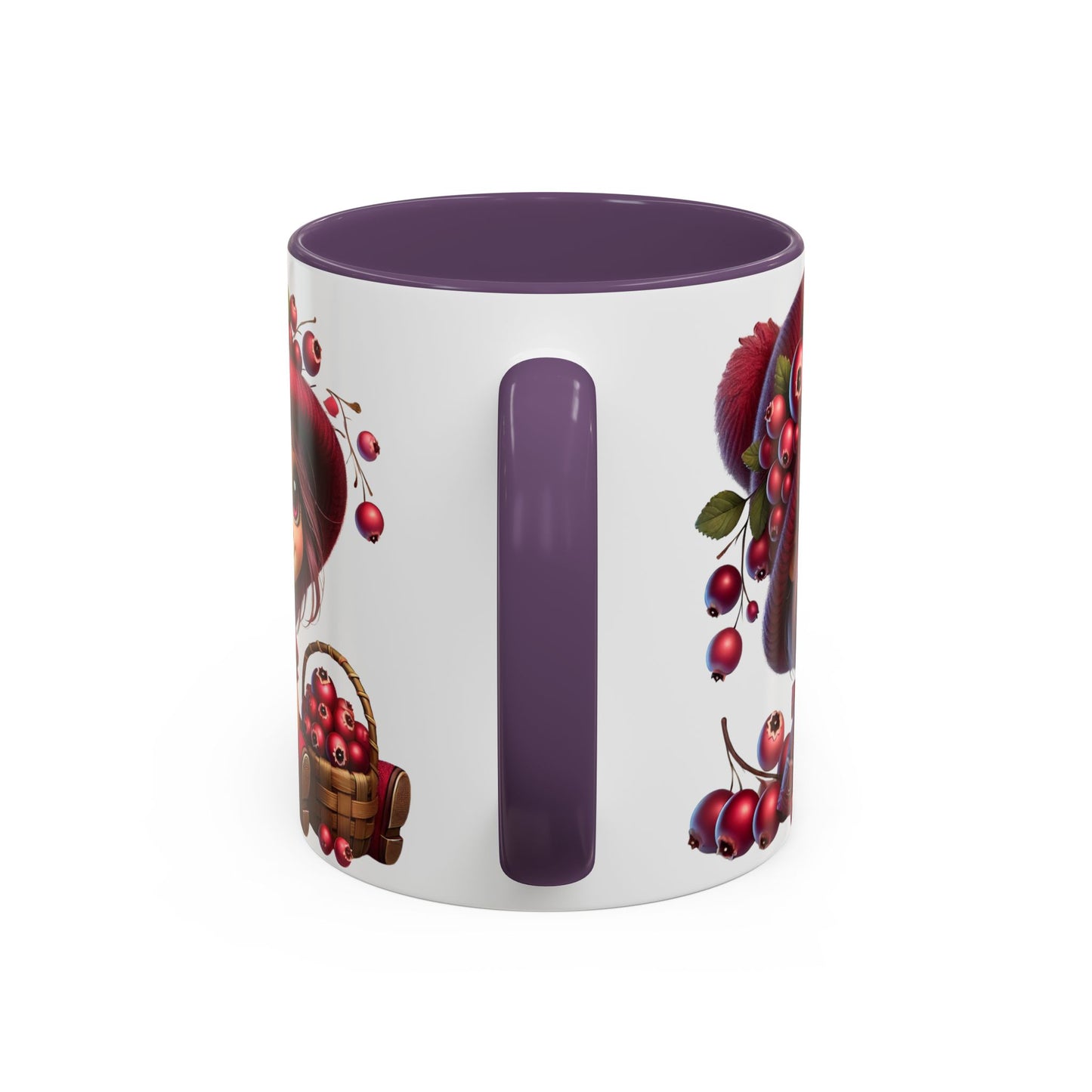 Whimsical Berry Girl Coffee Mug - Cute 11oz & 15oz Designs