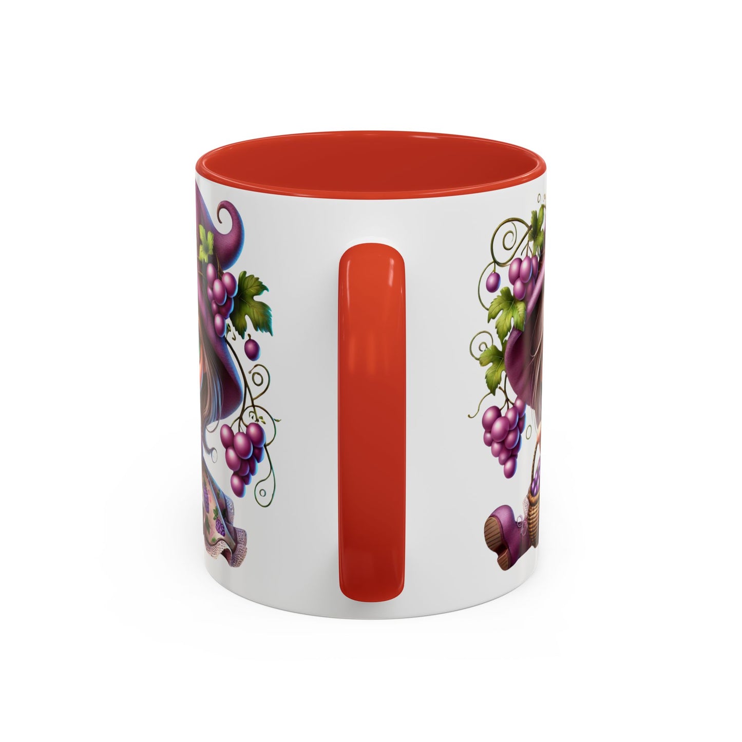 Whimsical Grape Girl Coffee Mug - Perfect for Wine Lovers and Gift Giving