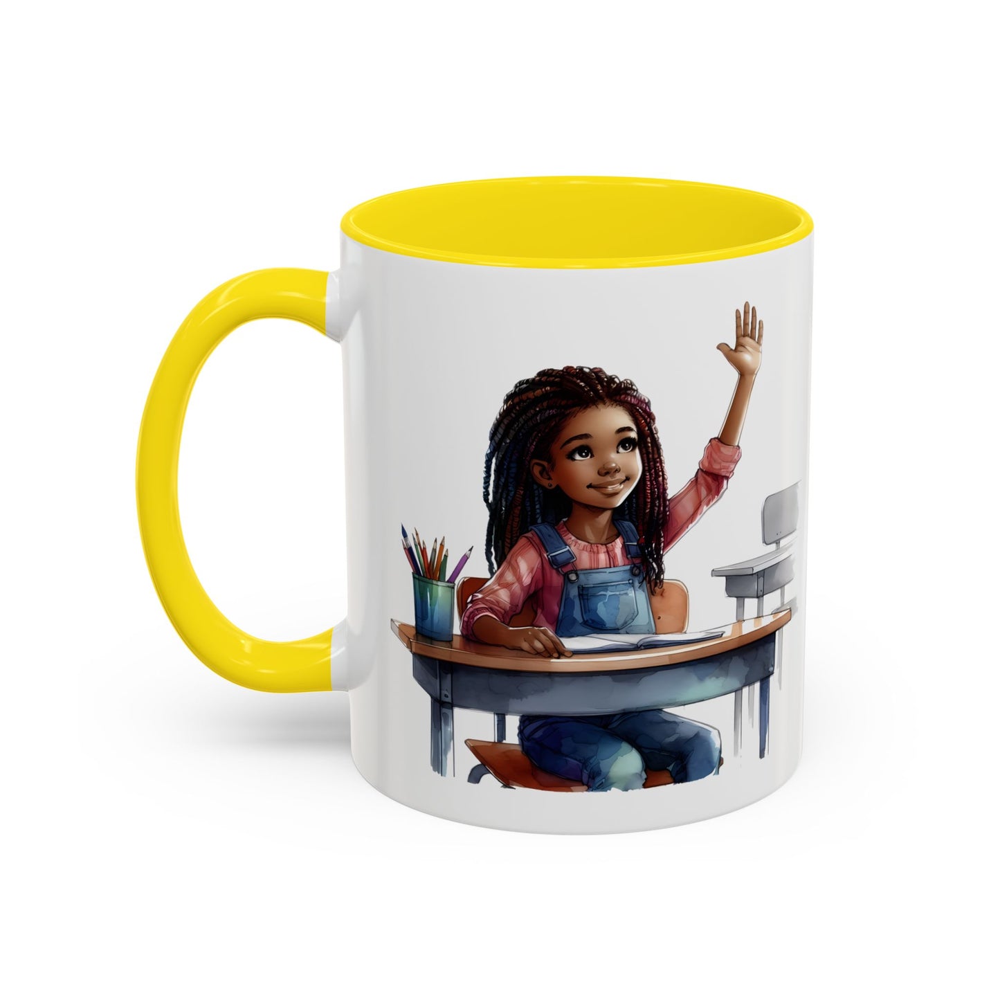 Cheerful Kids' Coffee Mug, Classroom Theme, Back to School Gift, Teacher Appreciation, Personalized Drinkware, Cute Art for Kids