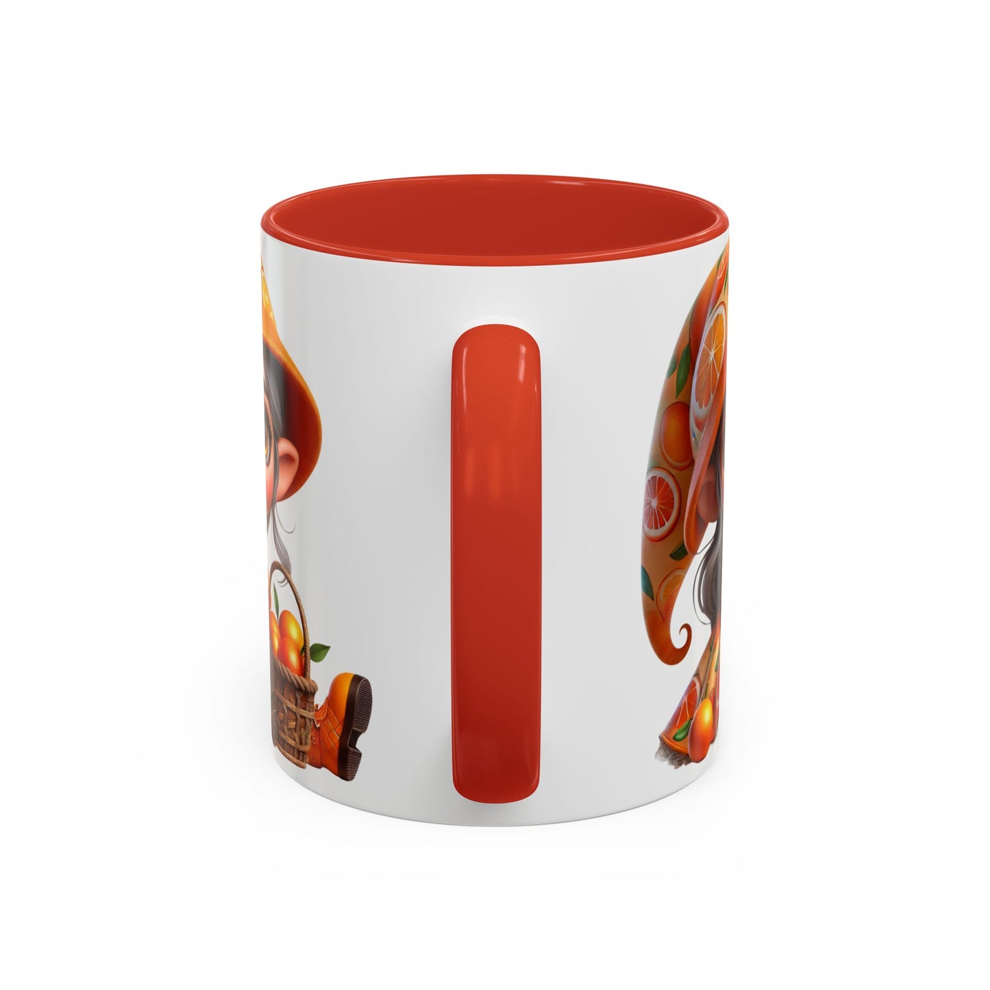 Cute Orange Harvest Coffee Mug - Charming 11 & 15oz Mug for Gardeners and Citrus Lovers