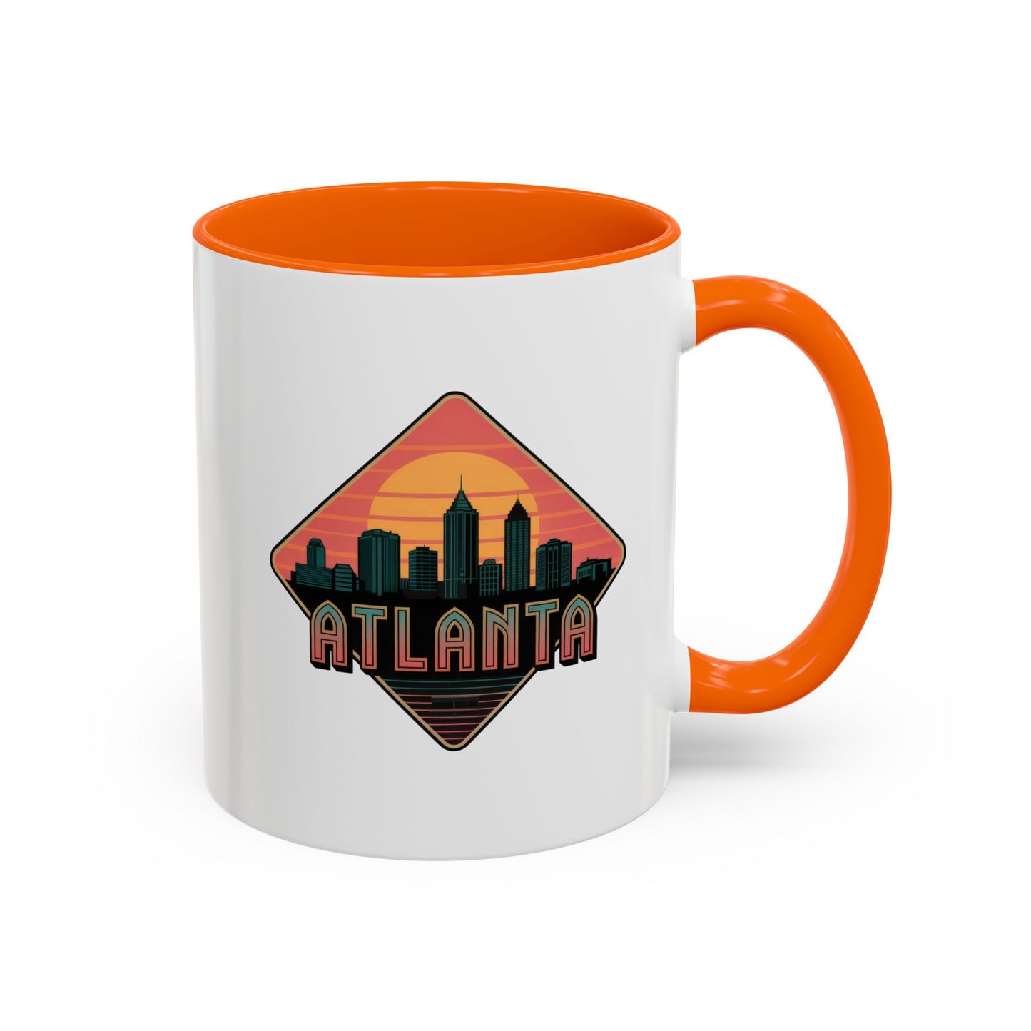 Atlanta Skyline Accent Coffee Mug, Unique Gift for Coffee Lovers, Home Decor, Travel Souvenir, Urban Style Mug