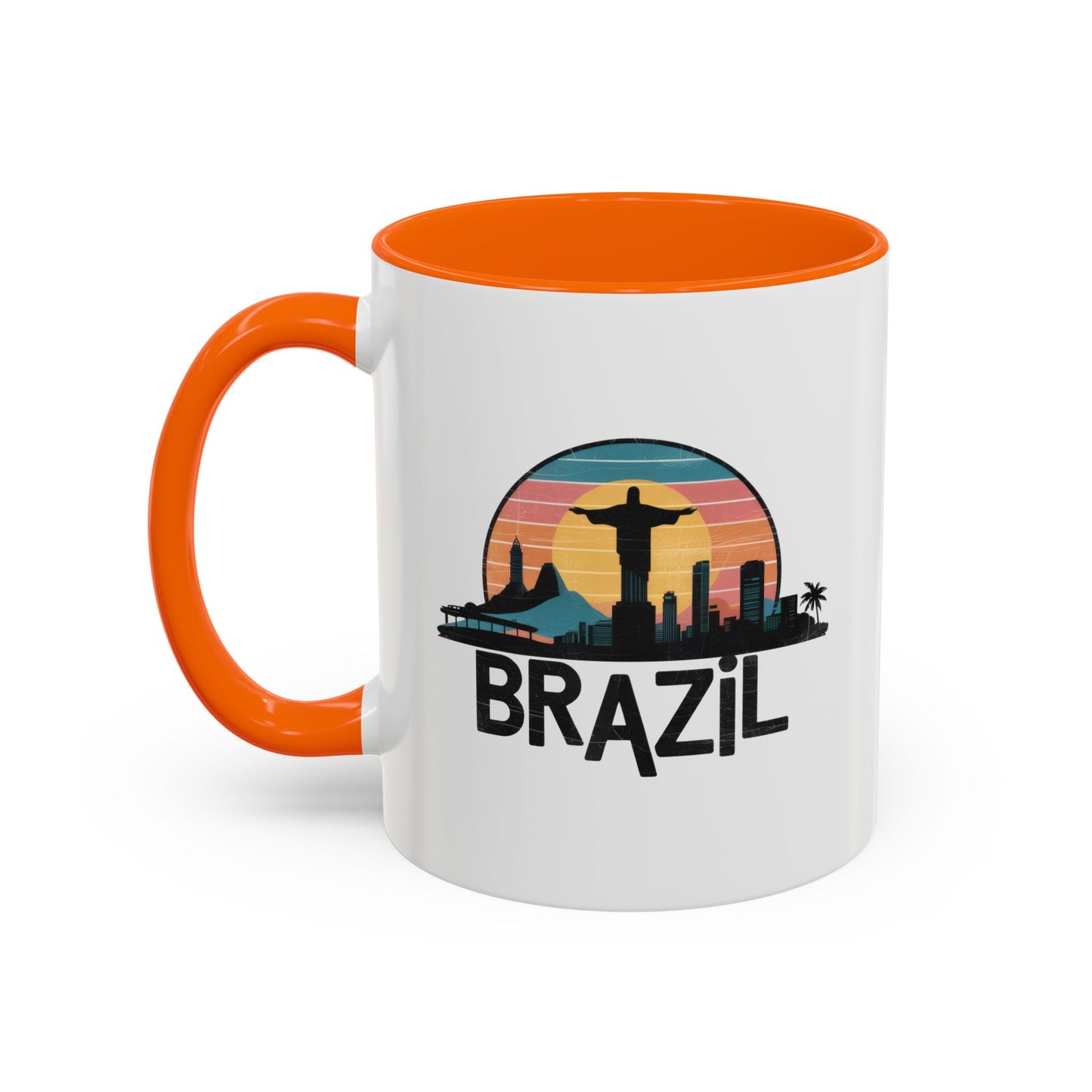 Brazilian Vibe Coffee Mug, Accent Mug for Travel Lovers, Gift for Brazil Enthusiasts, Souvenir Coffee Cup, Beach Theme Mug