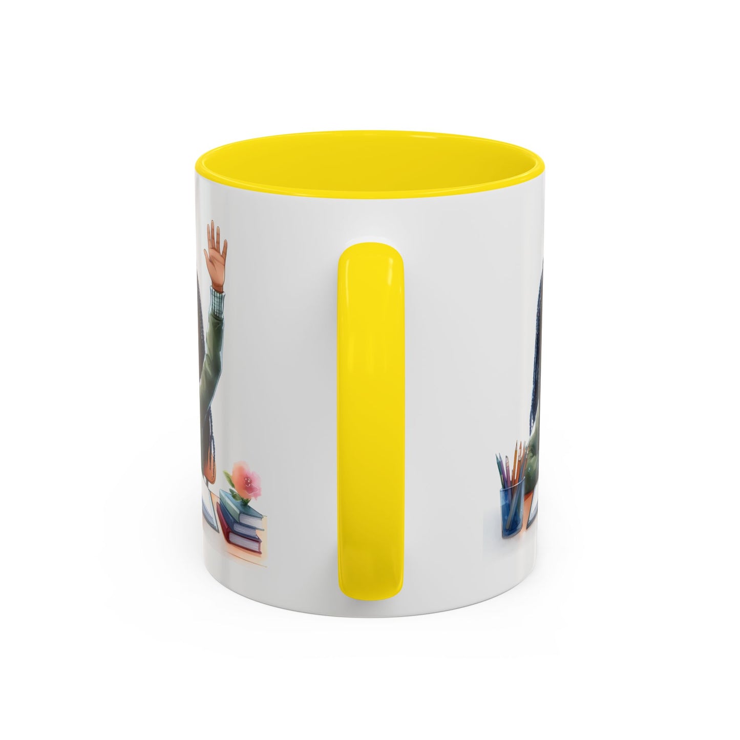 Charming Coffee Mug for Education Lovers, Black Accent Mug, Inspirational Teacher Gift, Cute School Mug, Study Buddy, Personalized [...]