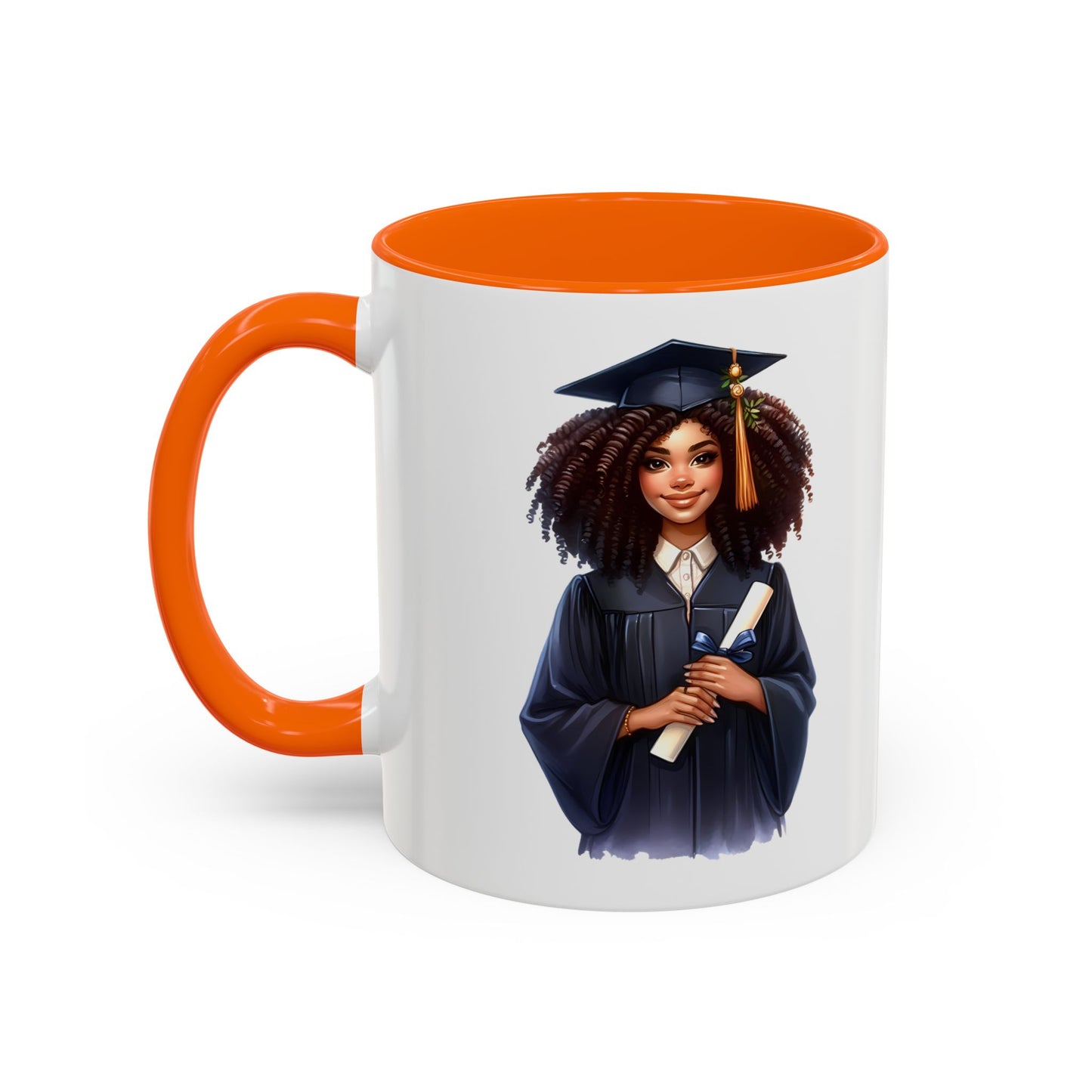 Graduation Celebration Coffee Mug, Inspirational Gift for Graduates, Black Accent Mug, Office Desk Cup, Graduation Keepsake