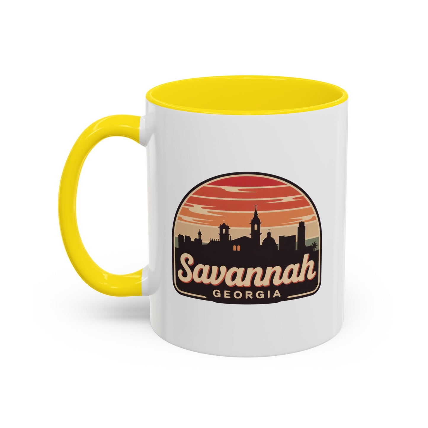Savannah Skyline Accent Coffee Mug - Perfect for Gifts, Souvenirs, Festivals, Home Decor, Coffee Lovers