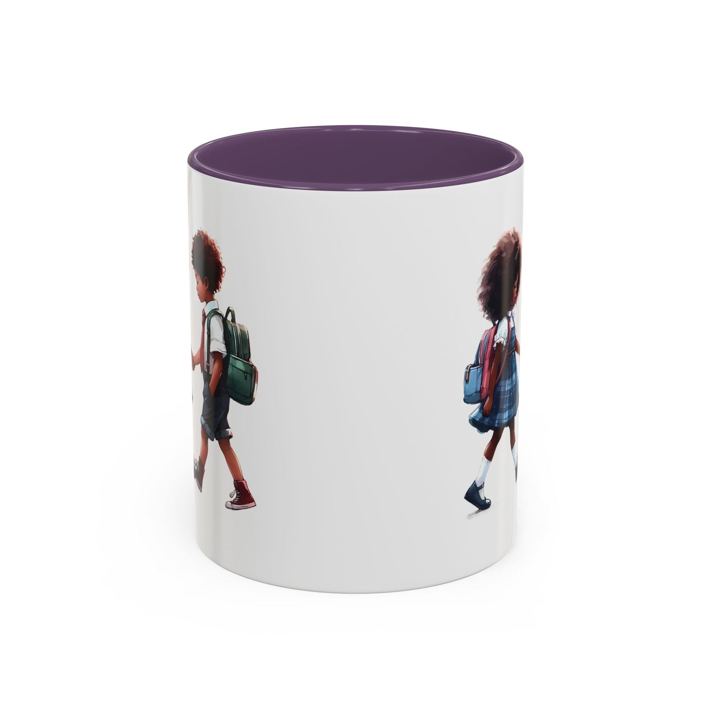 Heartwarming Kids Friendship Coffee Mug, Cute Kid Artwork Mug, Back to School Gift, Family Gift, Coffee Lover Gift