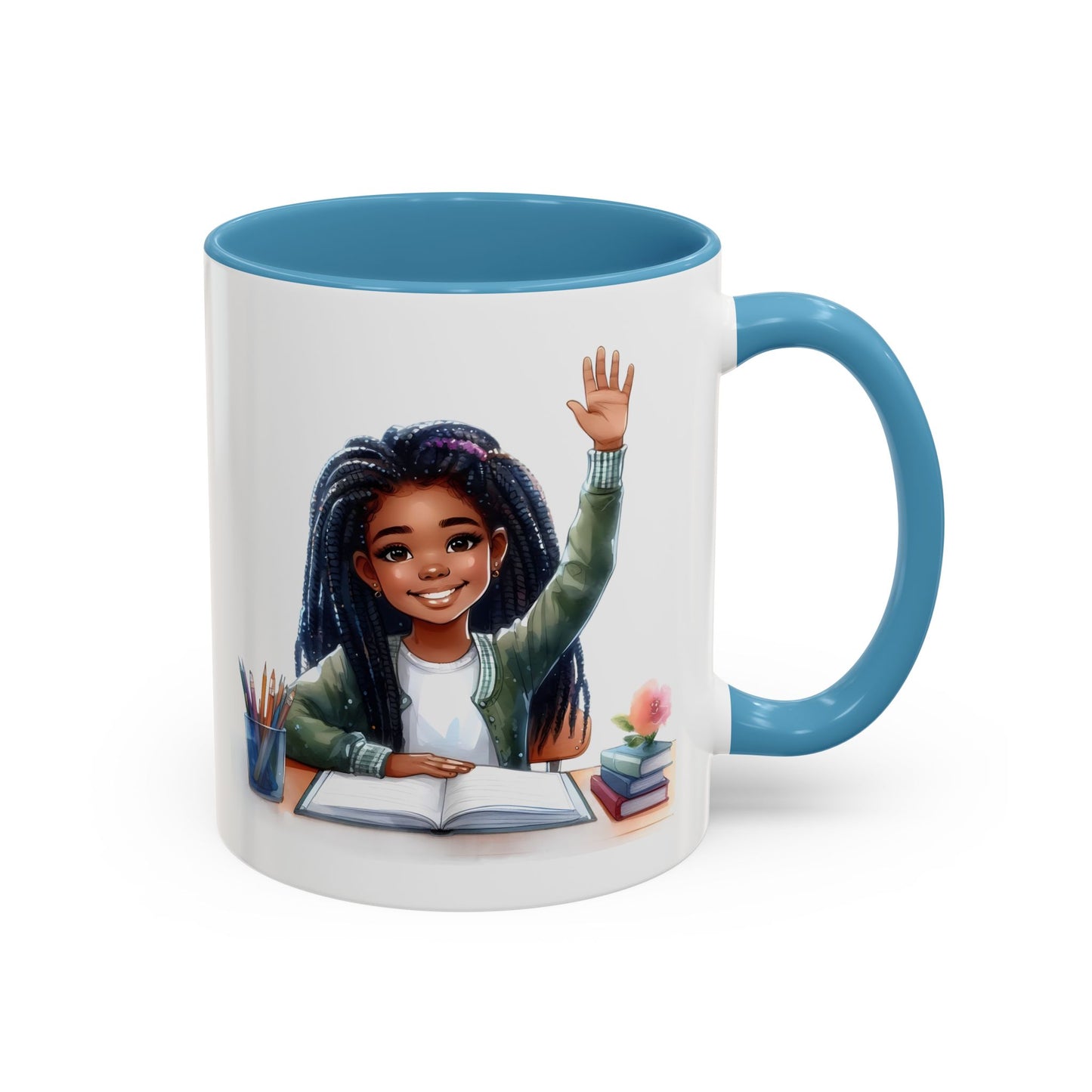 Charming Coffee Mug for Education Lovers, Black Accent Mug, Inspirational Teacher Gift, Cute School Mug, Study Buddy, Personalized [...]