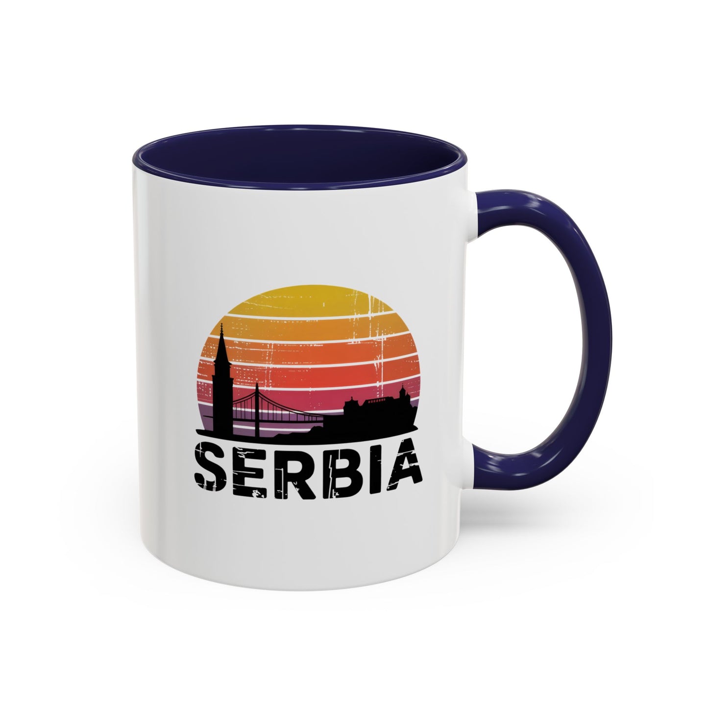 Serbia Sunset Accent Coffee Mug - Perfect for Travel Lovers, Gift for Friends or Family, Great for Home/Office Decor, Unique Souvenir