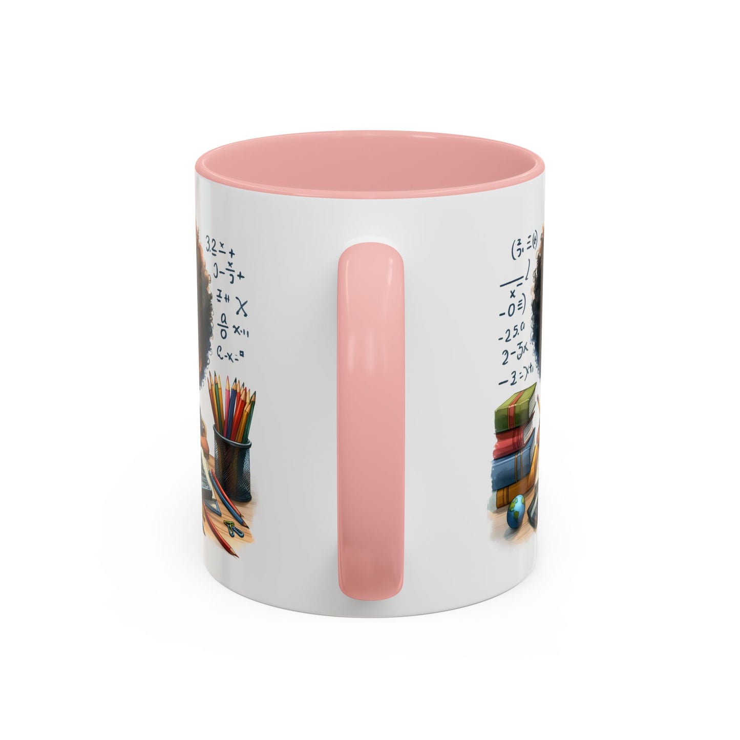 Cute Academic Accent Coffee Mug - Fun Mug for Students, Personalized Teacher Gift, Unique Gift for Scholars, Black Mug with Artwork