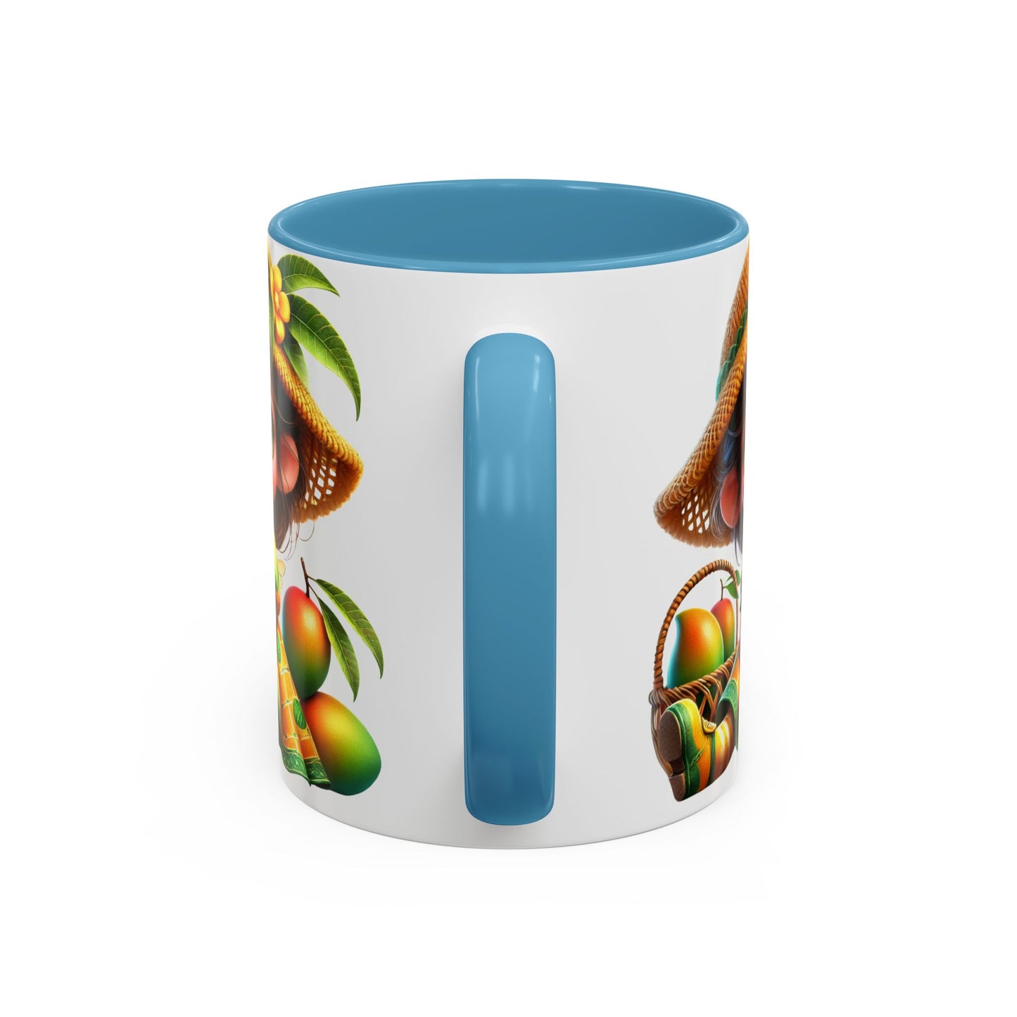 Whimsical Fruit-Themed Accent Coffee Mug - 11 & 15oz