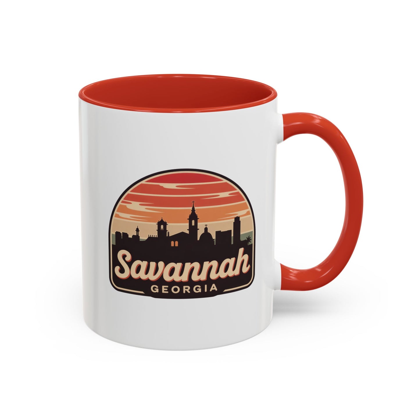 Savannah Skyline Accent Coffee Mug - Perfect for Gifts, Souvenirs, Festivals, Home Decor, Coffee Lovers