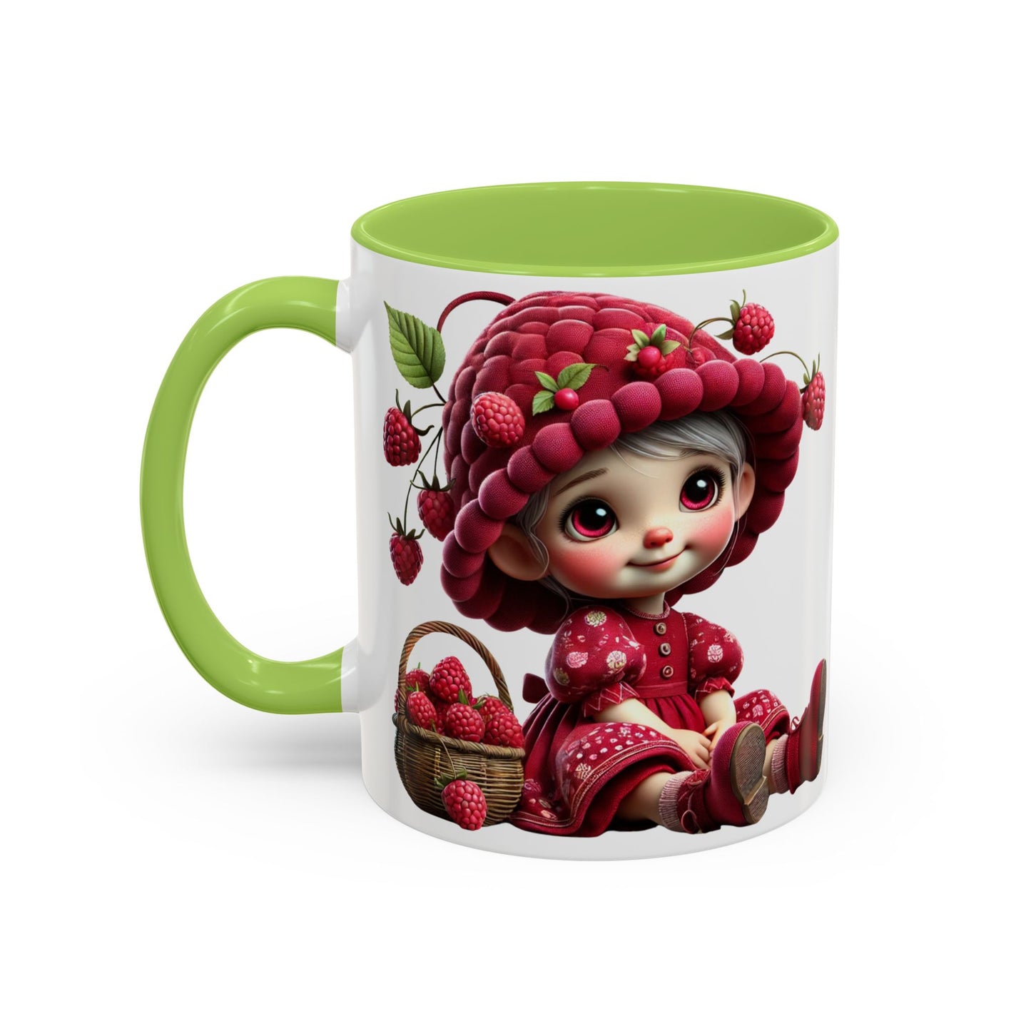 Whimsical Raspberry Character Coffee Mug - 11oz & 15oz
