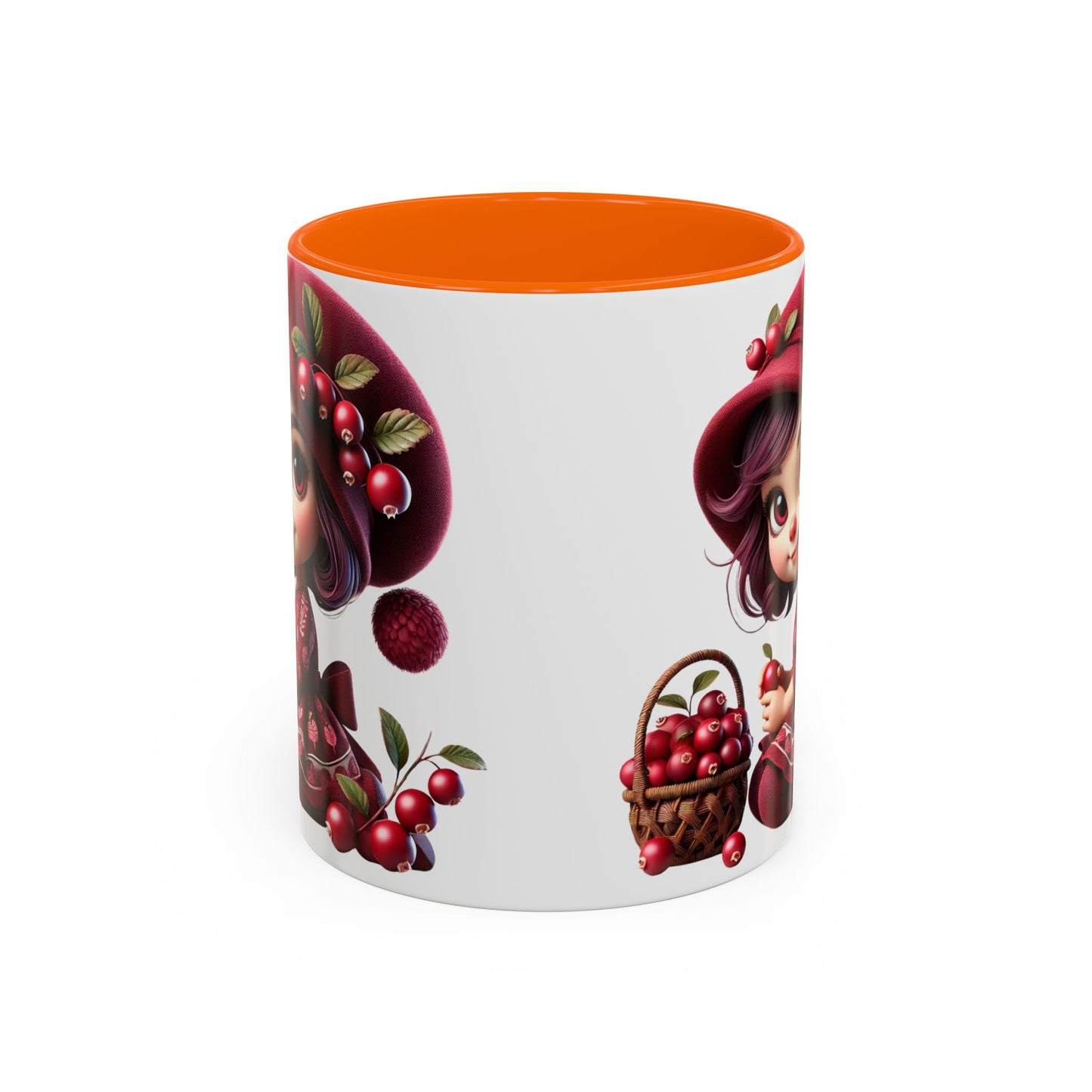 Charming Cherry Blossom Accent Coffee Mug | Cute Character Design | Perfect Gift for Tea Lovers & Special Occasions
